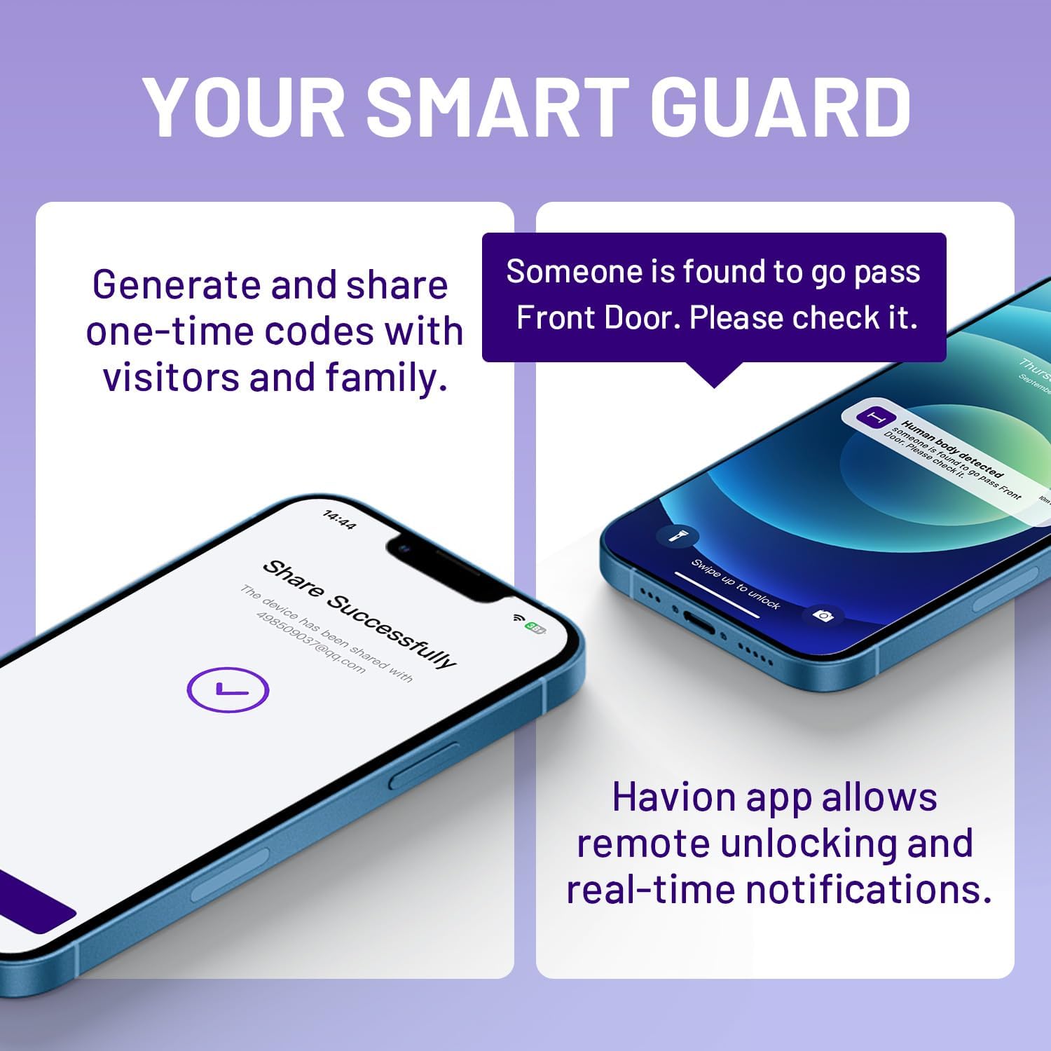 Havion Deadbolt Smart Lock W/Camera - By Niu Inno., Incl. Chime, 3-In-1 Wi-Fi Deadbolt+Camera+Video Doorbell Keyless Fingerprint Lock For Entry Front Door, 32Gb Emmc, 10000Mah, 2K Qhd & 170° View