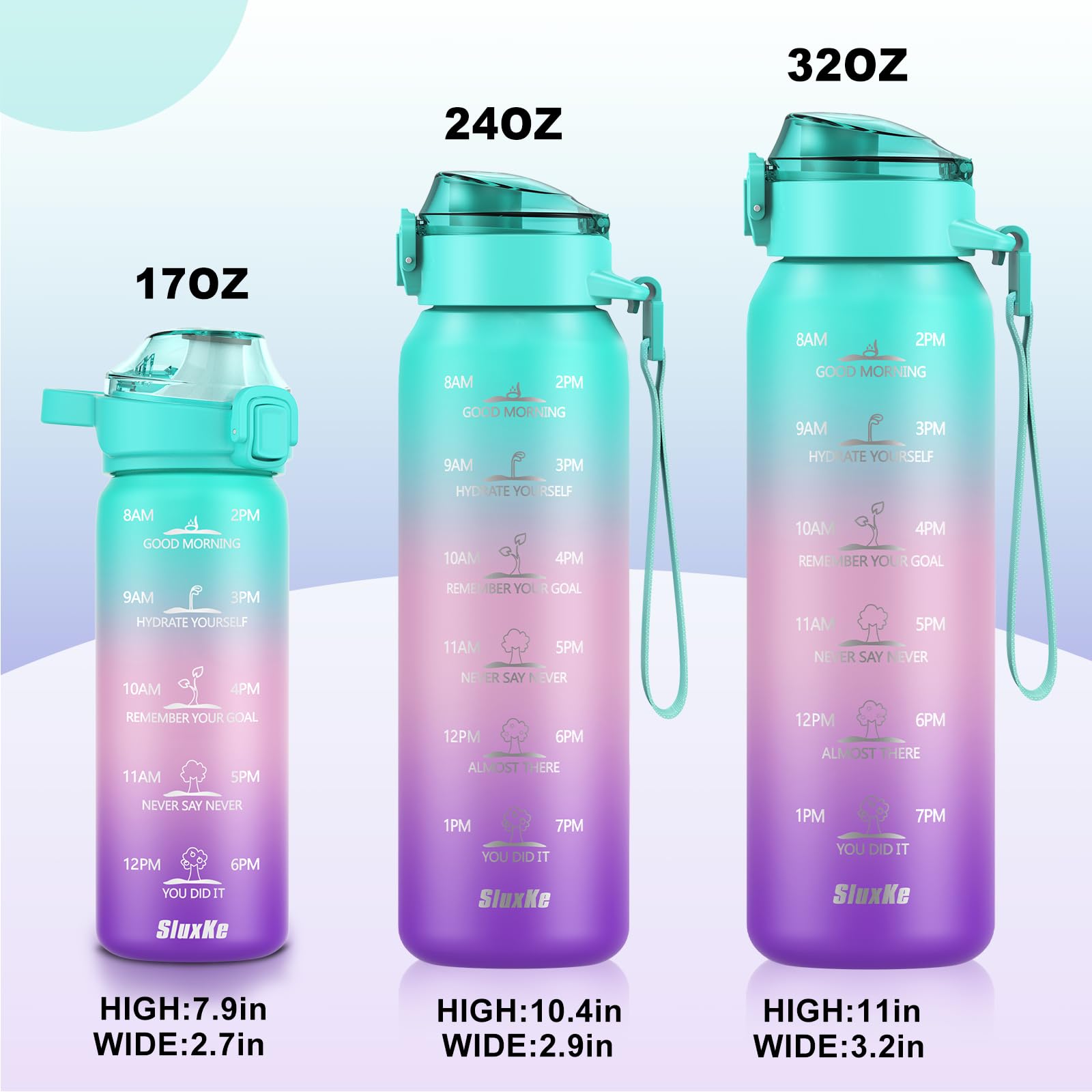 Insulated Water Bottle 32Oz With 2Lids,18/10 Stainless Steel 1000Ml Insulated Water Bottle Double