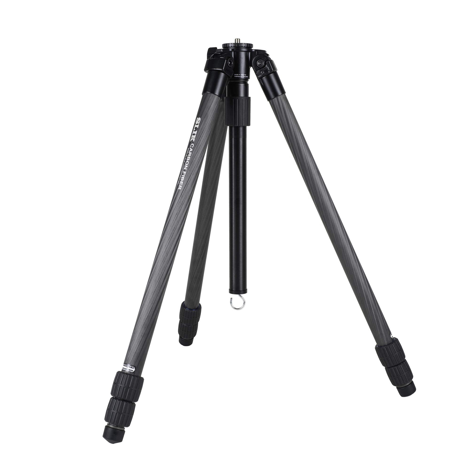 Slik Pro Cf-833 3-Section 67" Carbon Fiber Tripod Black (615-922)