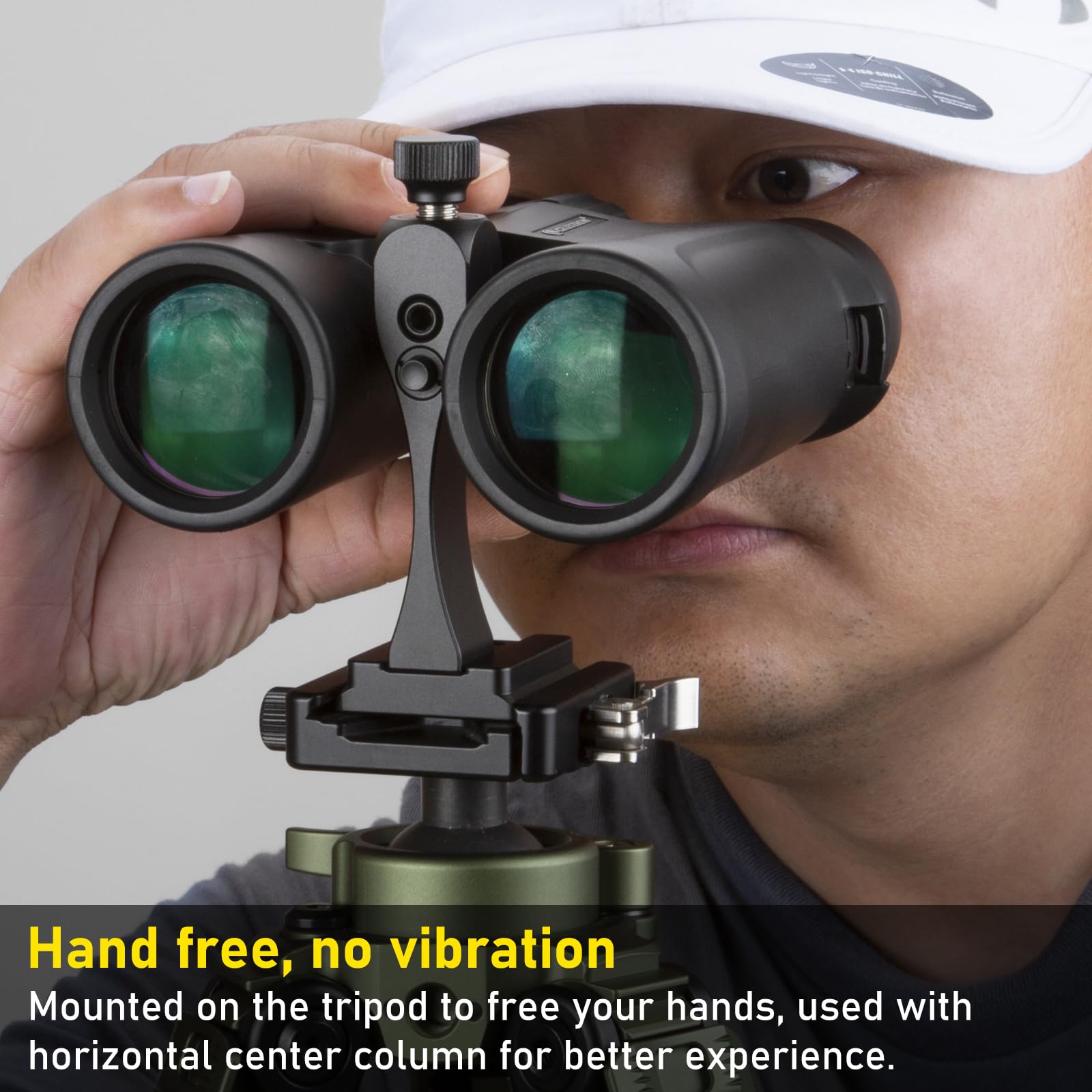 Zelnoox Binocular Tripod Adapter - Arca Rail Quick Release, Anti-Drop Design, 1/4" Threading, Compatible With 7X35 To 30X60 Binoculars, Cnc Aluminum Alloy Mount For Outdoor Activities