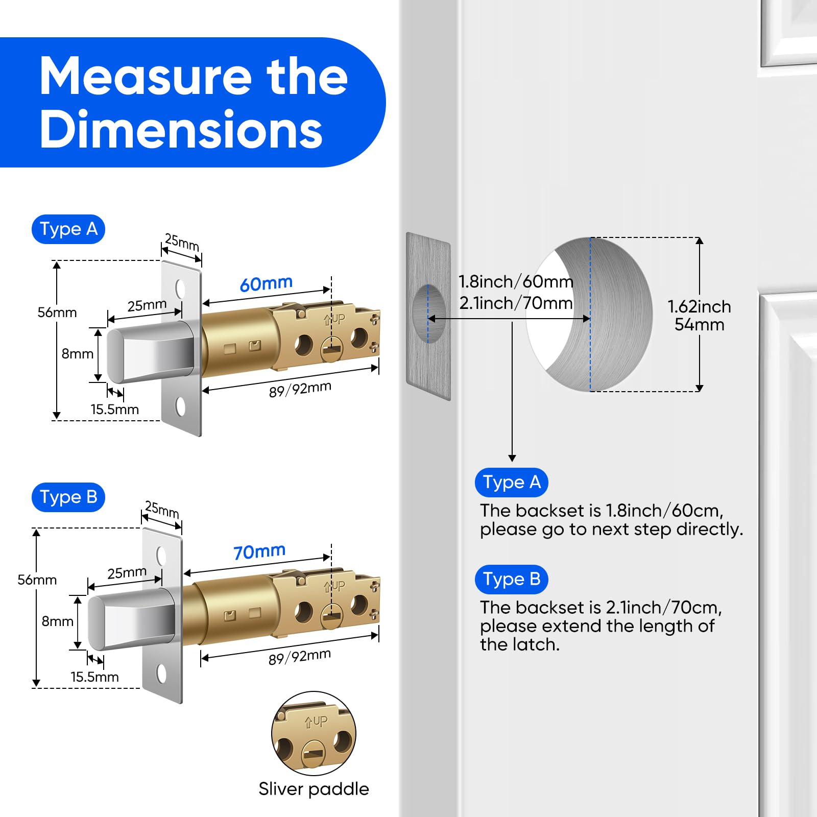 Mypin Fingerprint Smart Door Lock, Keyless Entry Door Lock Deadbolt, Electronic Biometric Door Lock With Phone/Watch App Control, Auto Lock With Touchscreen Keypad For Bedroom, Front Door, 7 Ways To Unlock