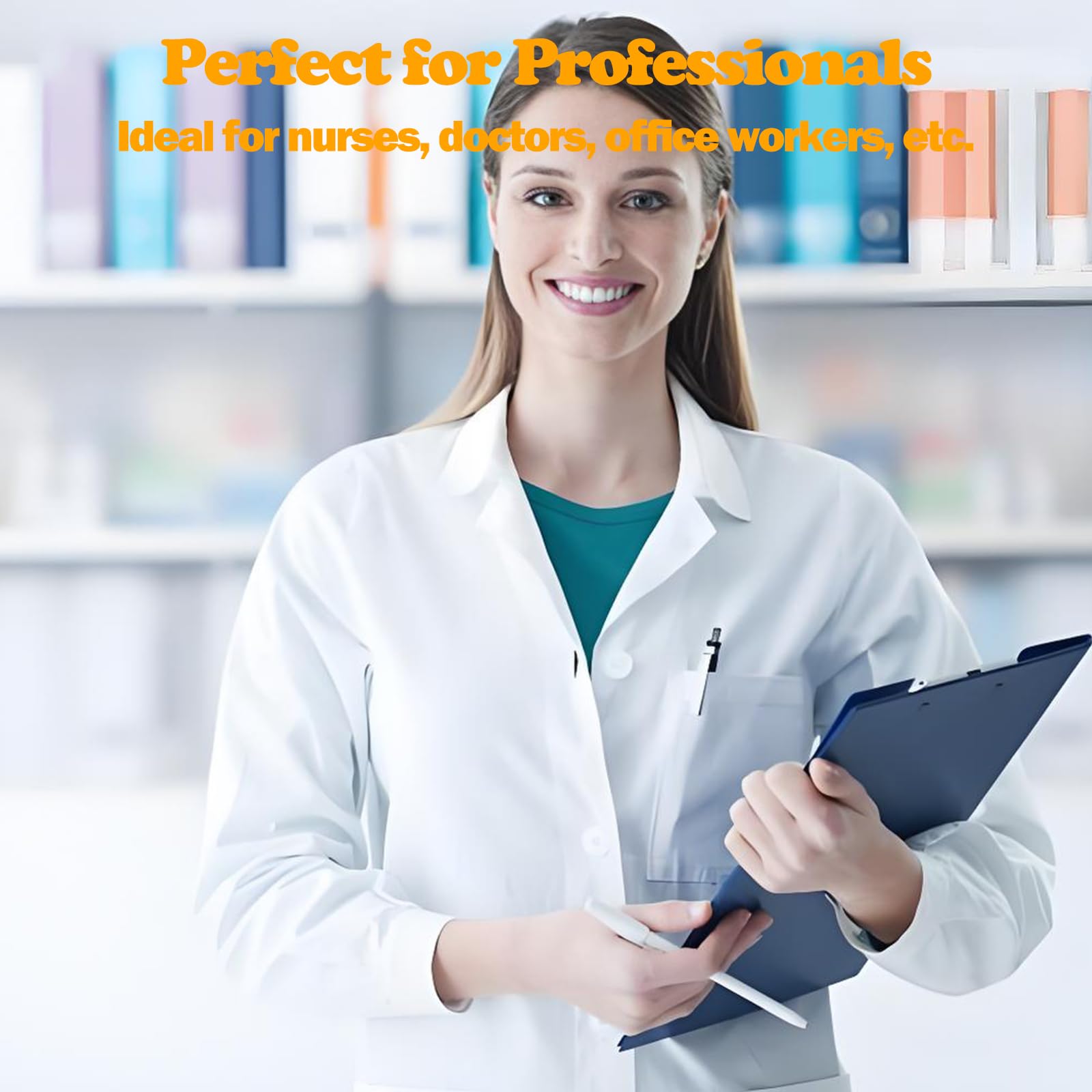 Klumuke Badge Lights For Nurses Set, Mini Led Keychain Flashlights & Permanent Marker Pens, Nurse Light Set 12 Lumen Battery Operated, Badge Reel Pen Light For Nurses Doctor (12Pcs)