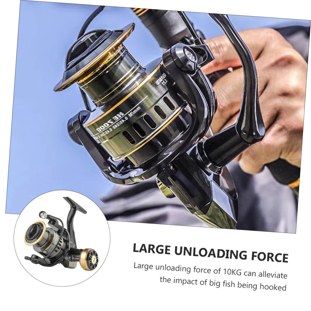 Brightfufu 1Pc Full Fishing Reel Lightweight Alloy Spool Portable Sea Fishing Gear For Long Distance Casting Smooth Performance For Freshwater And Saltwater Fishing