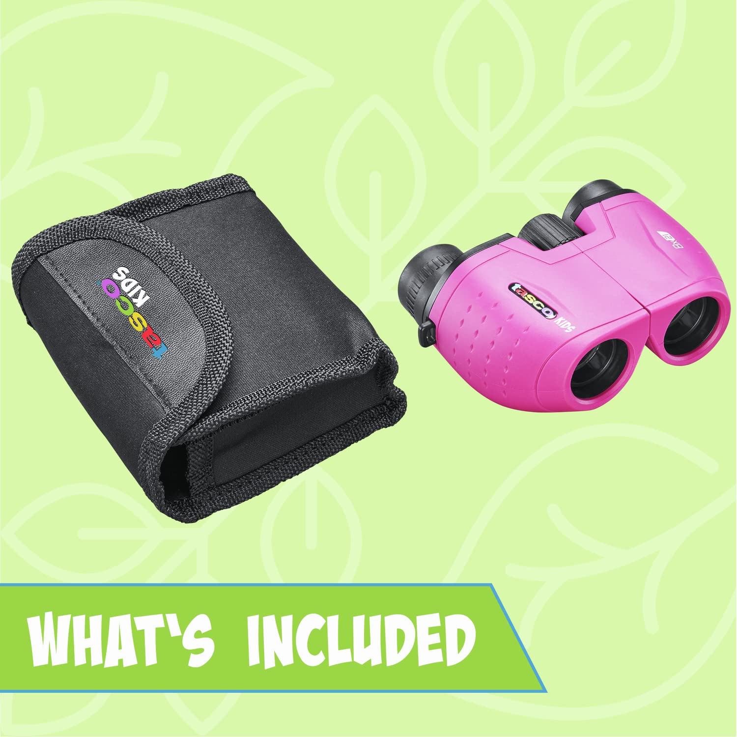 Tasco Kids Binoculars 8X21, Compact Binoculars For Kids Ages 3-12, Great For Adventures, Hiking, Camping, Travel, Bird Watching