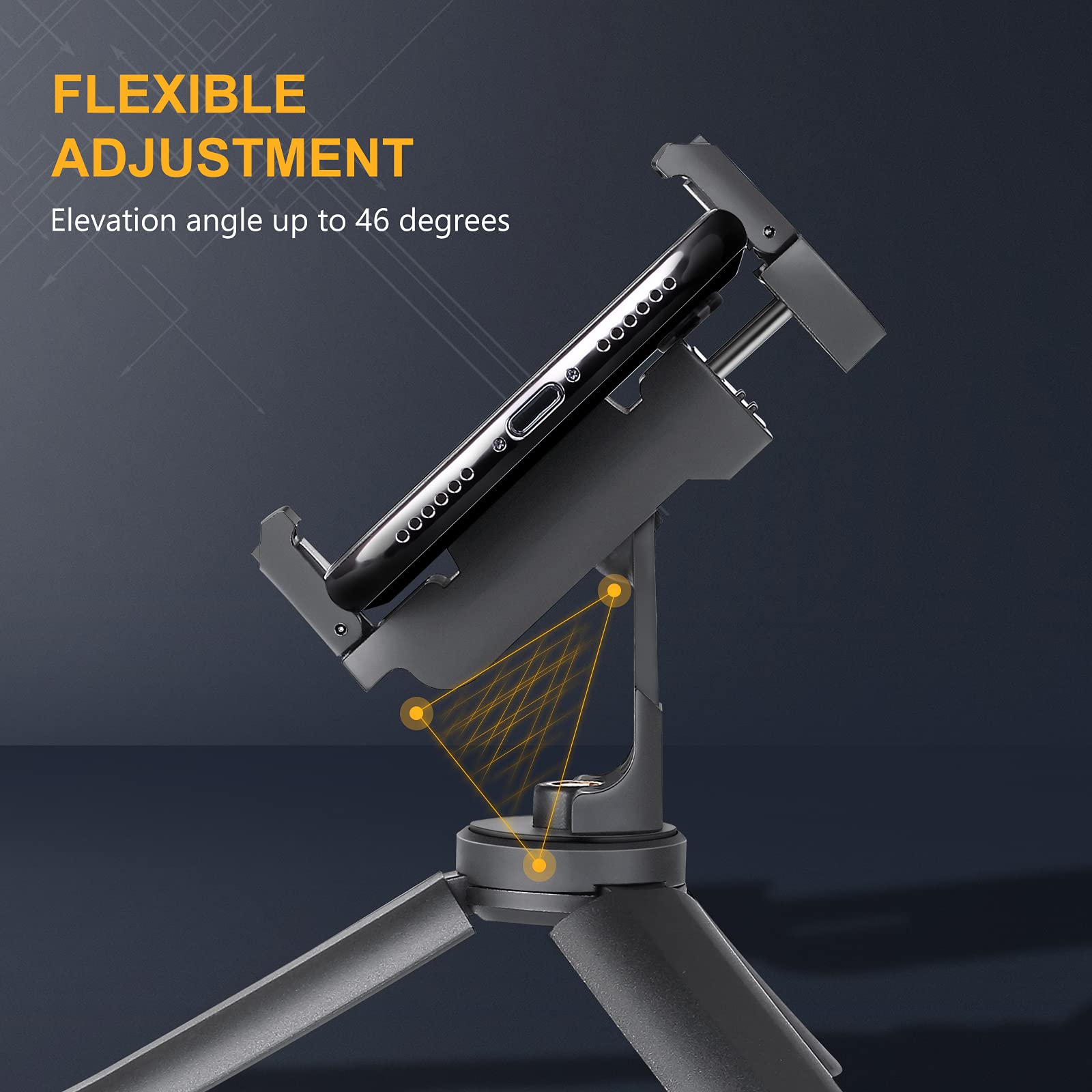 Zeadio Mini Smartphone Tripod, Pocket Desktop Tabletop Stand Tripod For All Phones