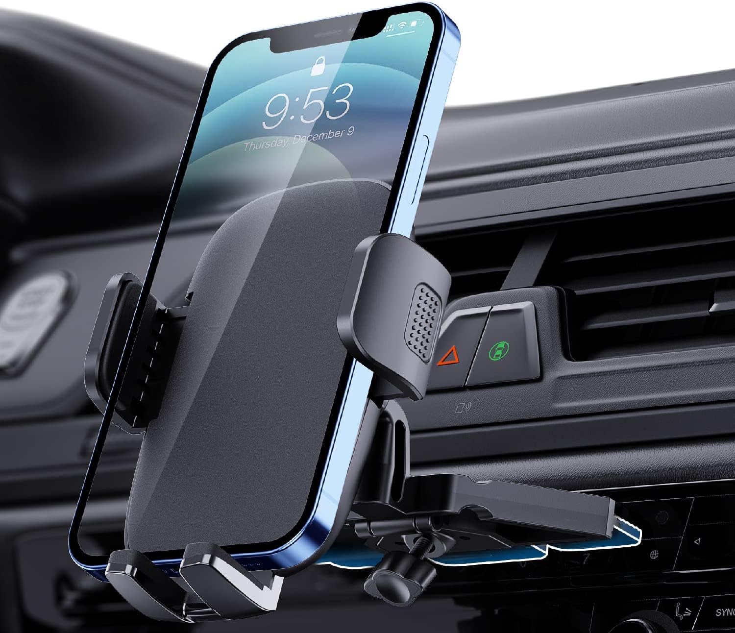 Ticilfo Phone Mount For Car Phone Holder Mount  Metal Cd Slot Phone Holder Car Cell Phone Holder Thick Cases Friendly Iphone Holder For Car Mount For Cd Player Fit For All Iphone Smartphone
