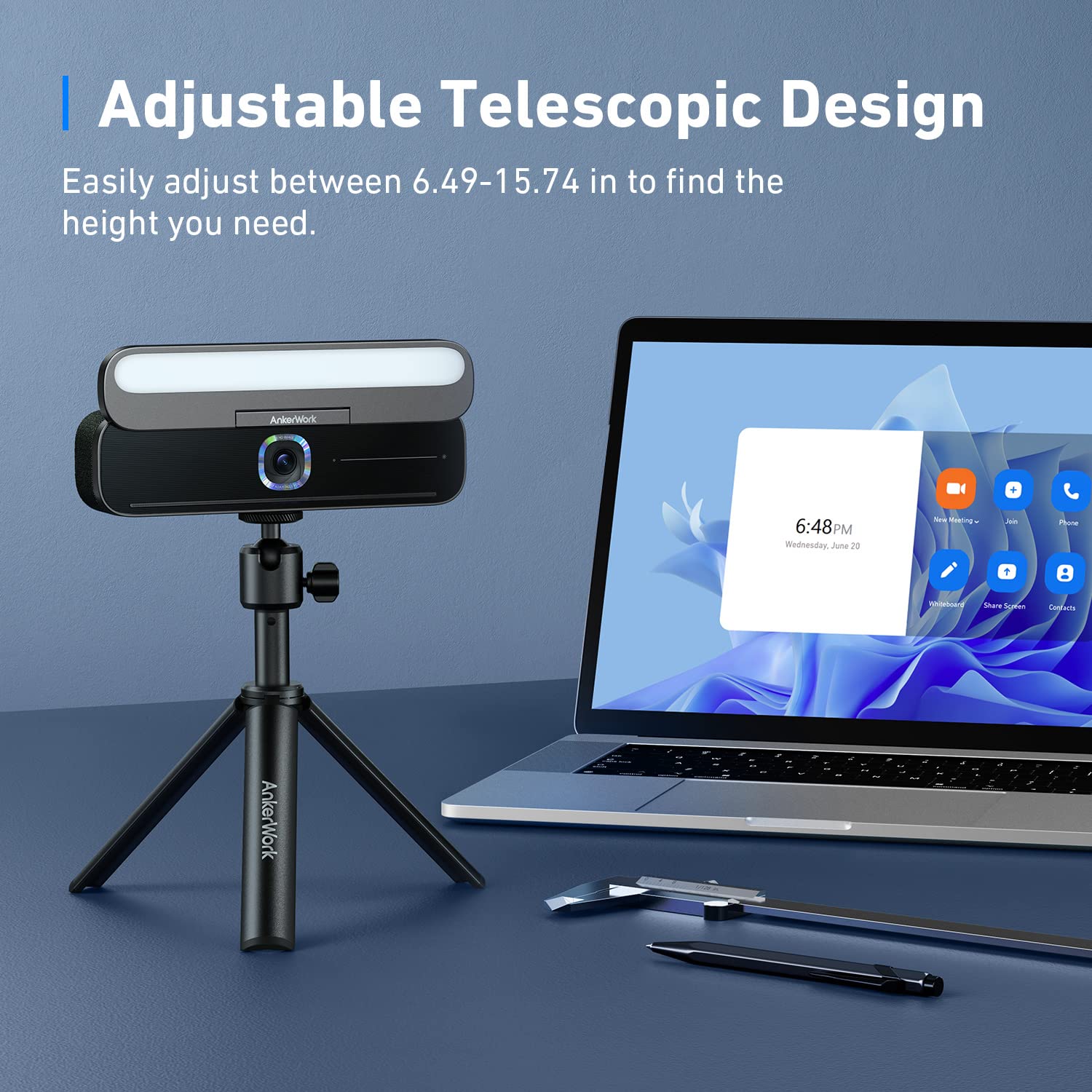 Ankerwork Mini Flexible Tripod Stand For Webcam