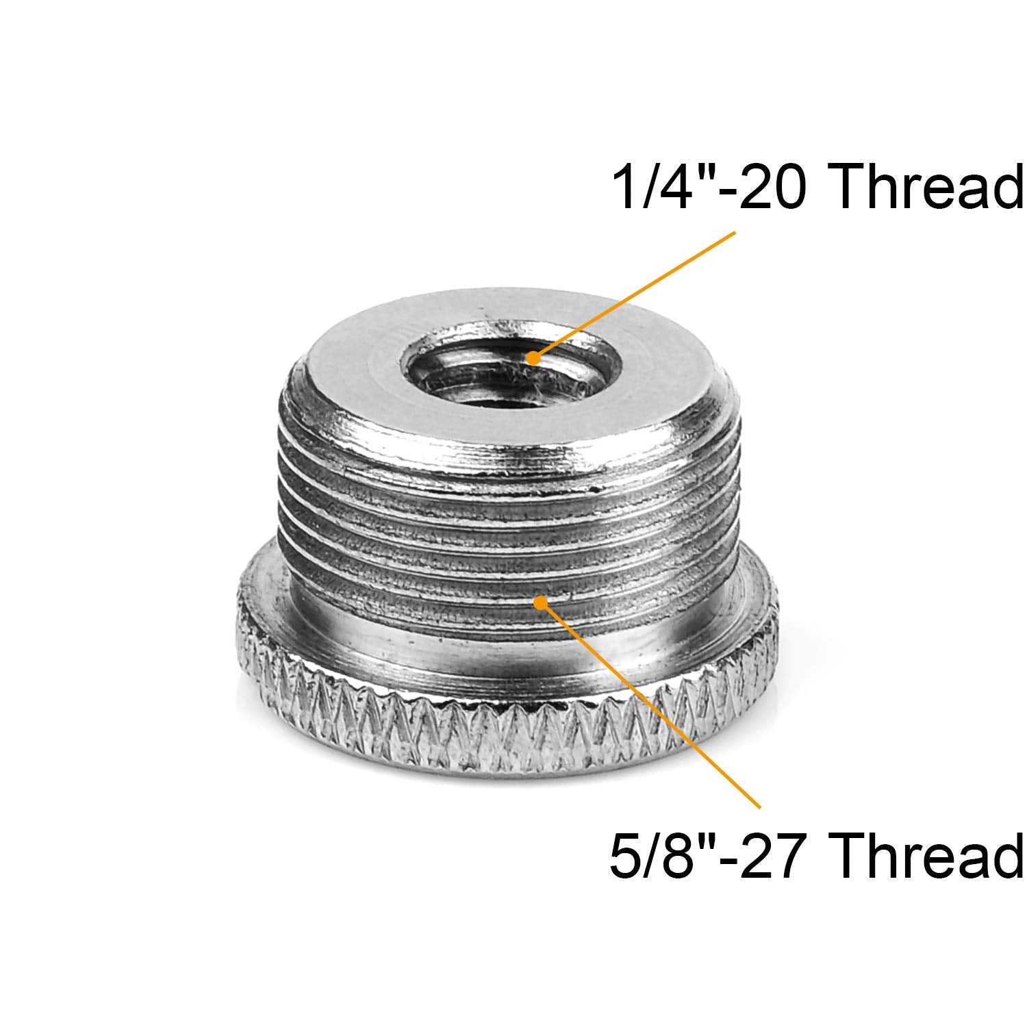 Anwenk Mic Stand Adapter 5/8 To 1/4 Adapter Male To Female Mic Screw Adapter Microphone Stand Adapter Camera Tripod Microphone Accessory For Tripod Stand/Mic Microphone Stand Mount,2Pack