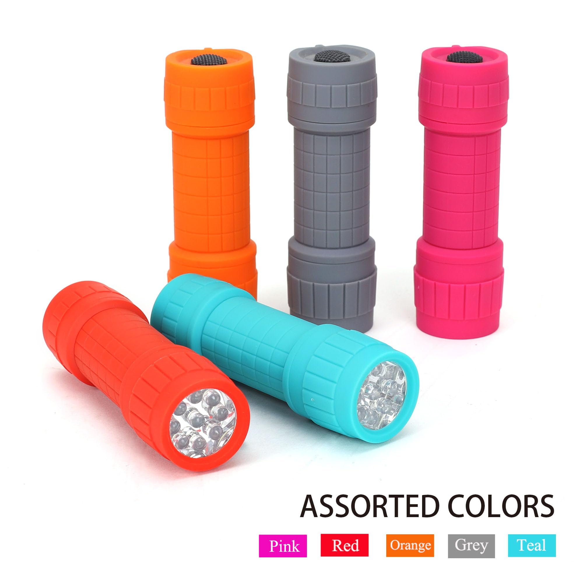 Fastpro 10-Pack, 9-Led Mini Flashlight Set, Aaa Batteries Are Included And Pre-Installed, Perfect For Class Teaching, Camping, Wedding Favor