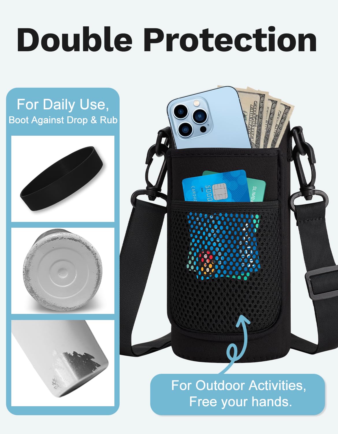 32/40/64/128Oz Water Bottle With Straw Auto Spout Lid Keep Cold 48H, Insulated Thermos Water