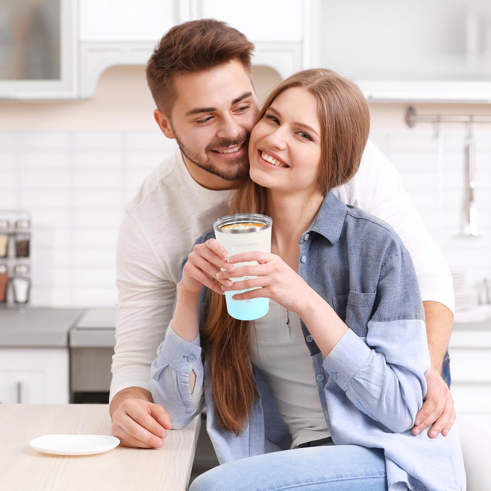 Stainless Steel Travel Coffee Tumbler 17 Oz Travel Coffee Mug With Lid, Insulated Coffee Mug