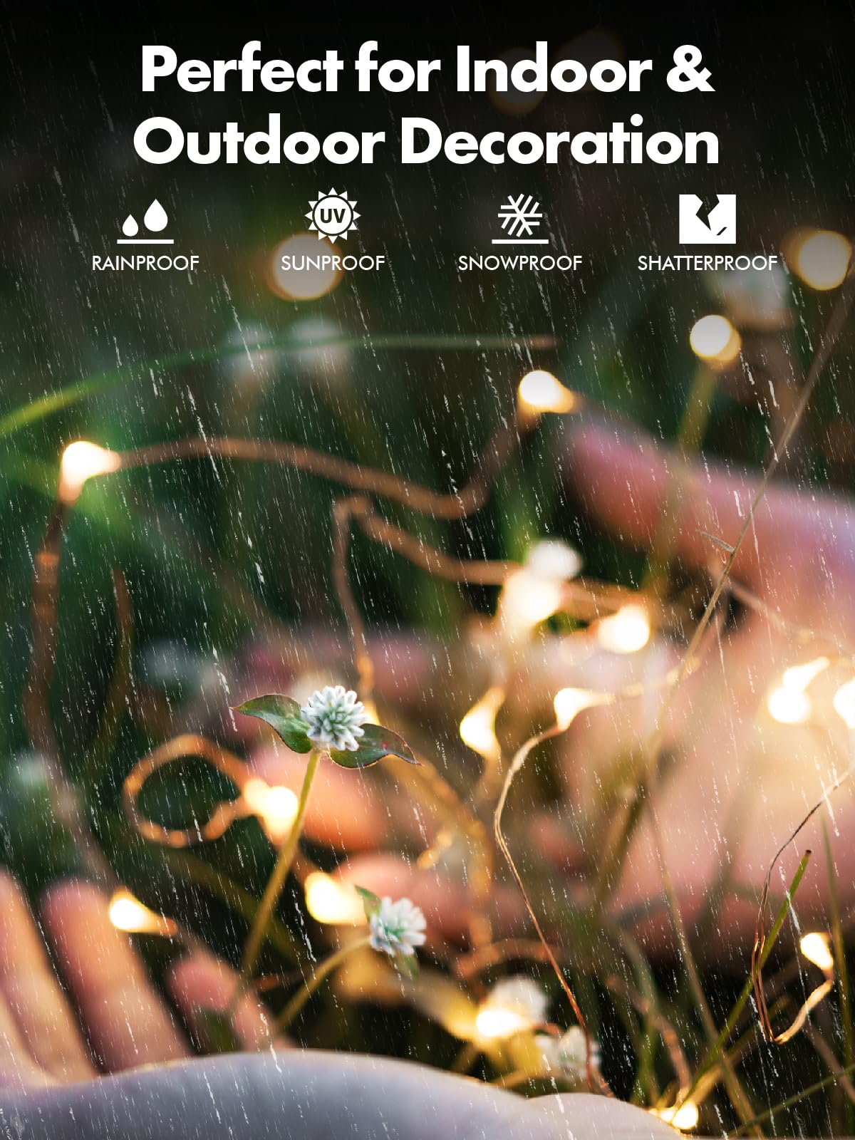 Twinkle Star 2 Pack Solar String Lights Outdoor, Total 80 Ft 240 Led Solar Fairy Lights Outside Waterproof 8 Modes, Christmas Tree Light For Patio Garden Party Backyard Wedding Decor Warm White