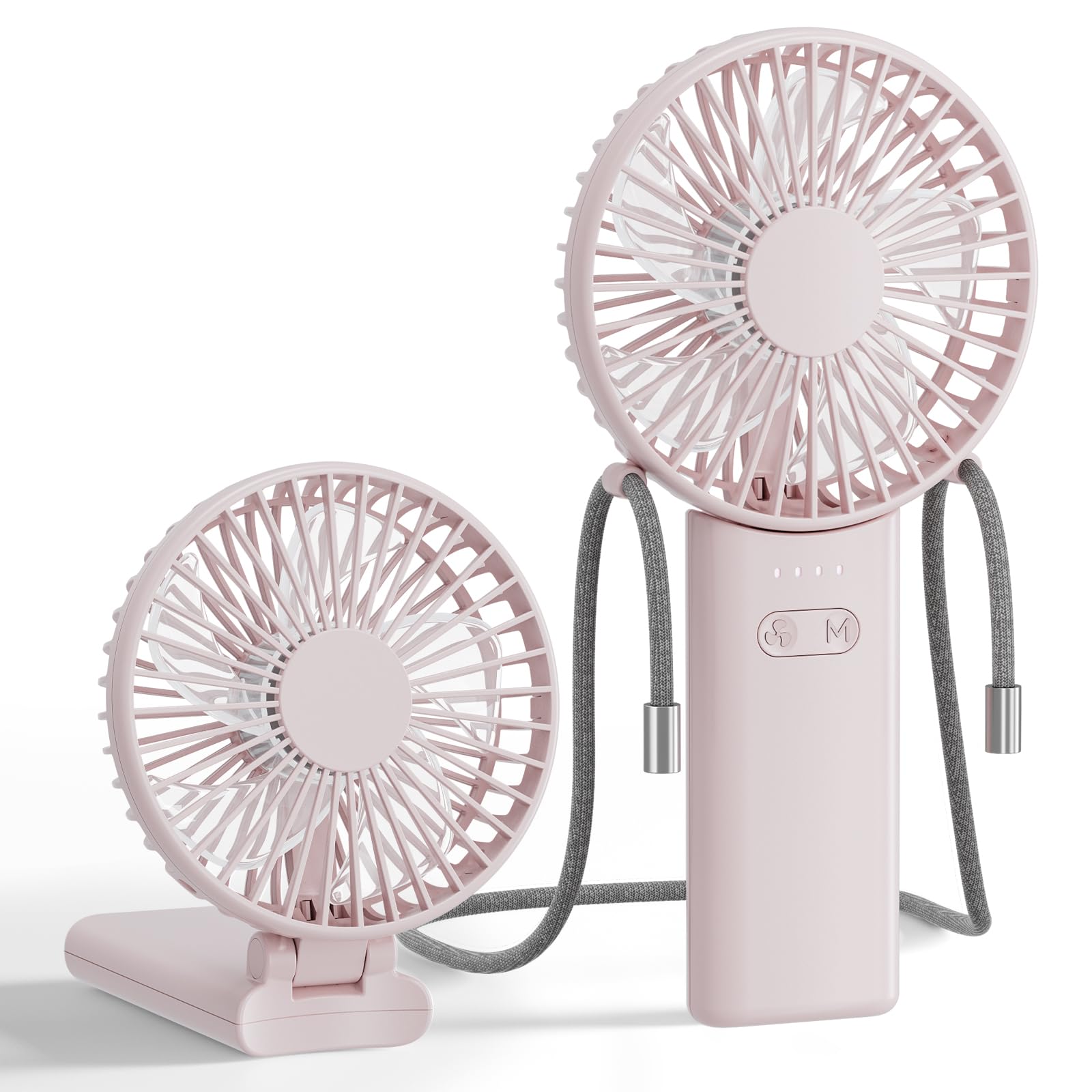Handfan Ultra-Thin & Lightweight Handheld Fan (0.5In,0.3Lb), 5 Speeds Portable Hand Held Fan Usb - Koospark