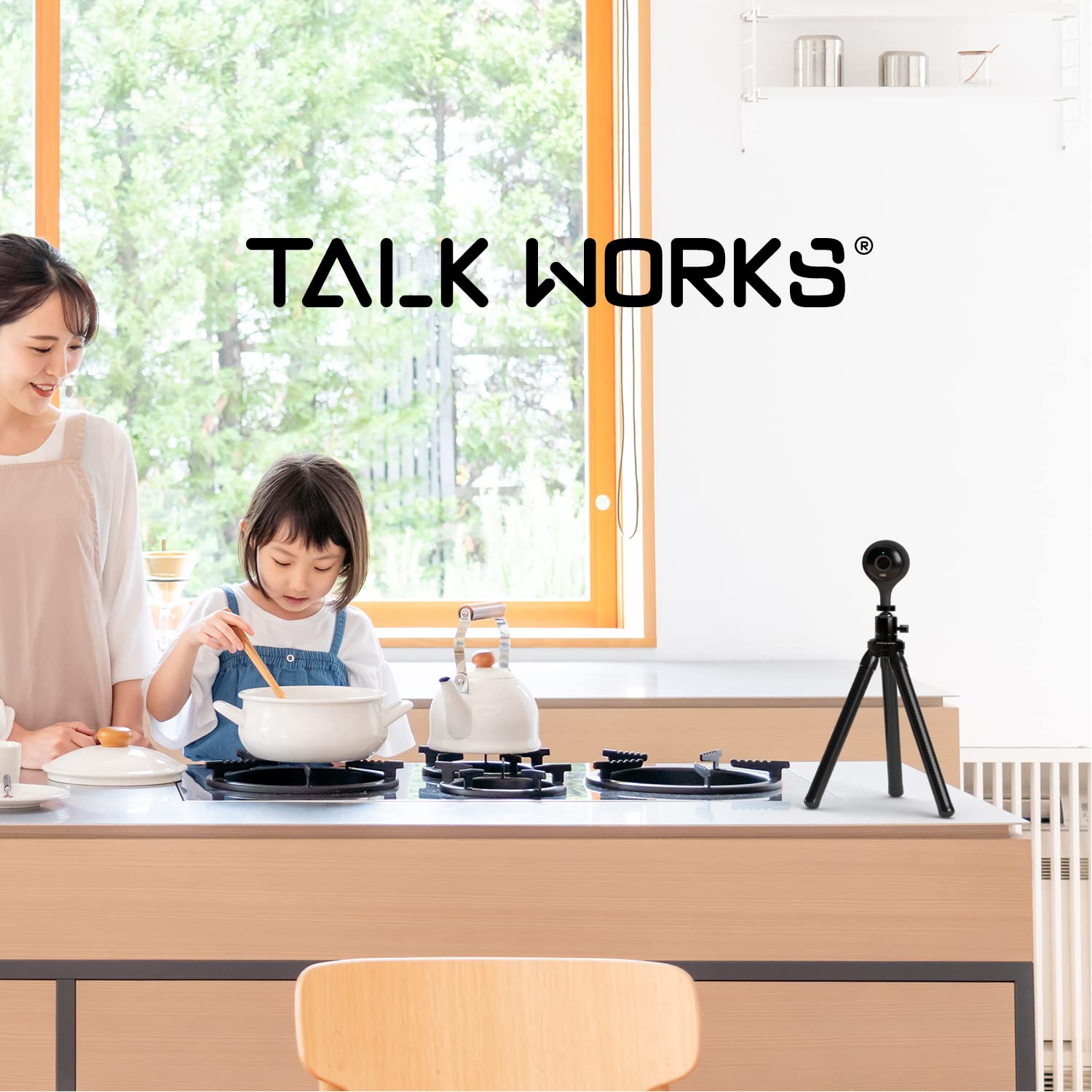 Talkworks Tripod Stand With Flexible Posable Legs-Compatible With Nest Camera-Multi-Purpose Mount Travel Tripod With 1/8 Screw Mount-Rotating Head,Black,14036