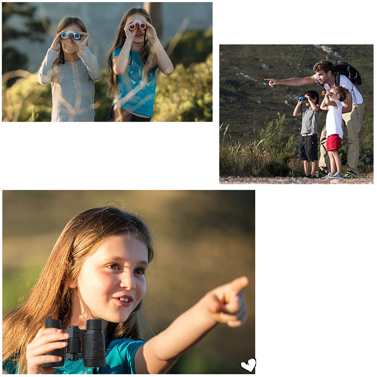 Ouxia Kid Binoculars Best For 3-12 Years Boys Girls Shock Proof Toy Binoculars For Bird Watching