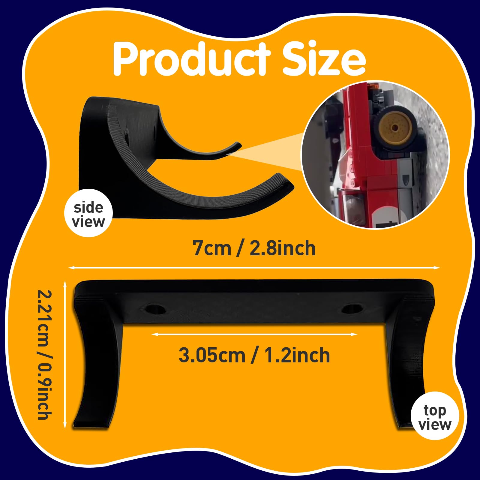 Standwme 12 Pcs Car Wall Mount Vertical Car Display Wall Mount Compatible With Speed Champion Series Car Models Showcase Your Collection With Sturdy Wall Mount Ideal For Car Enthusiasts, Black