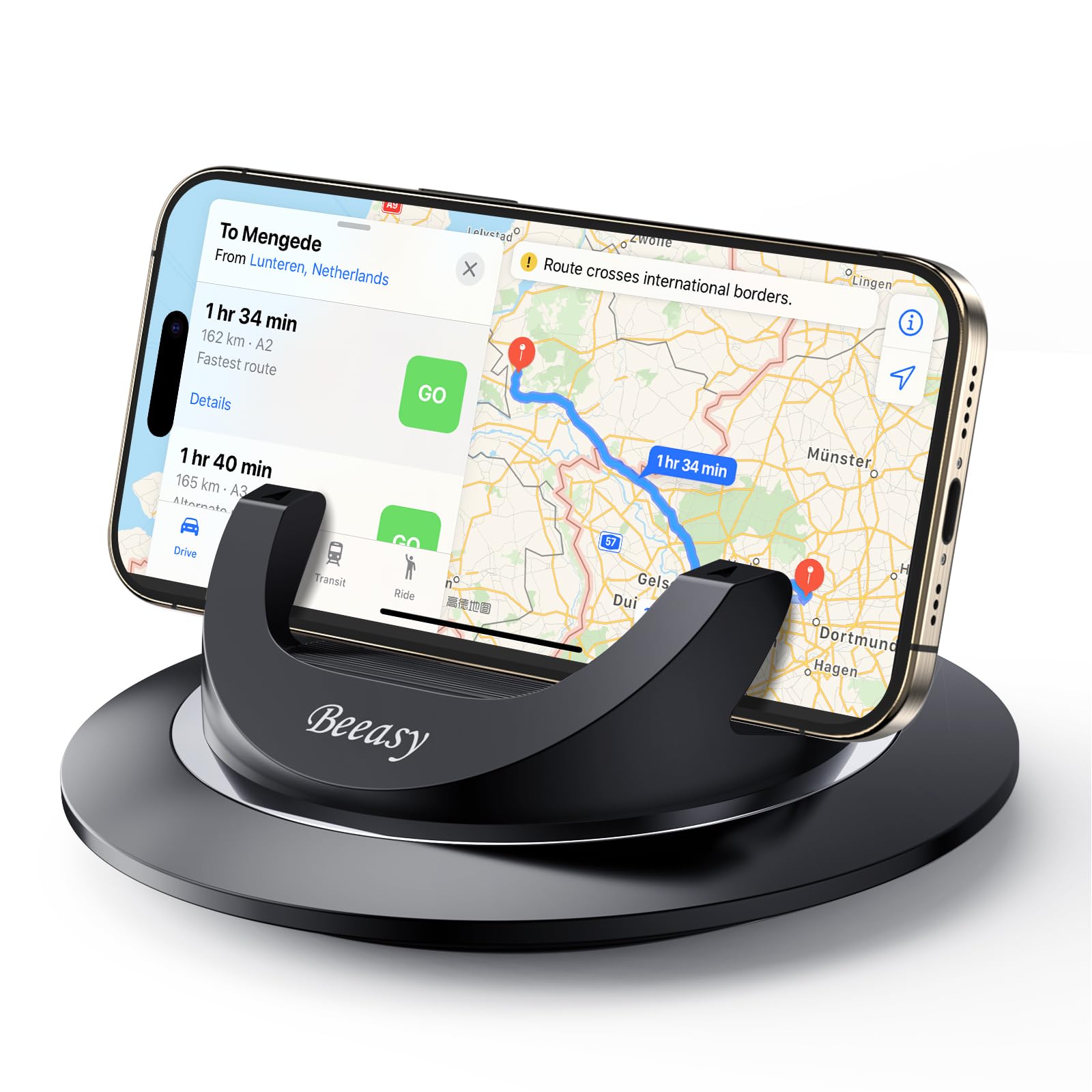 Beeasy Dashboard Cell Phone Holder For Your Car, Car Phone Holder With 360°Rotatable Silicone Non-Slip, Universal Car Phone Mount For Iphone 16/15/14,Samsung S24,Google Pixel 9,All Smartphones And Gps