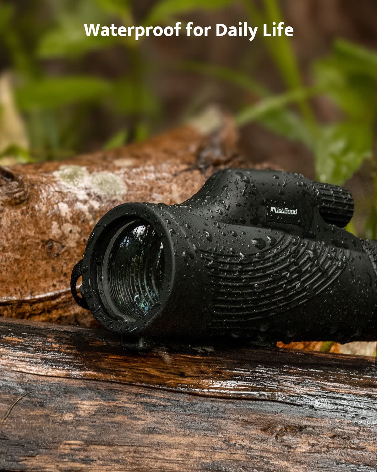 Usogood Monocular Telescope, 10X42 Monoculars For Adults, Compact Portable Waterproof Monocular With Hand Strap, Lightweight Handheld Pocket Telescope For Bird Watching