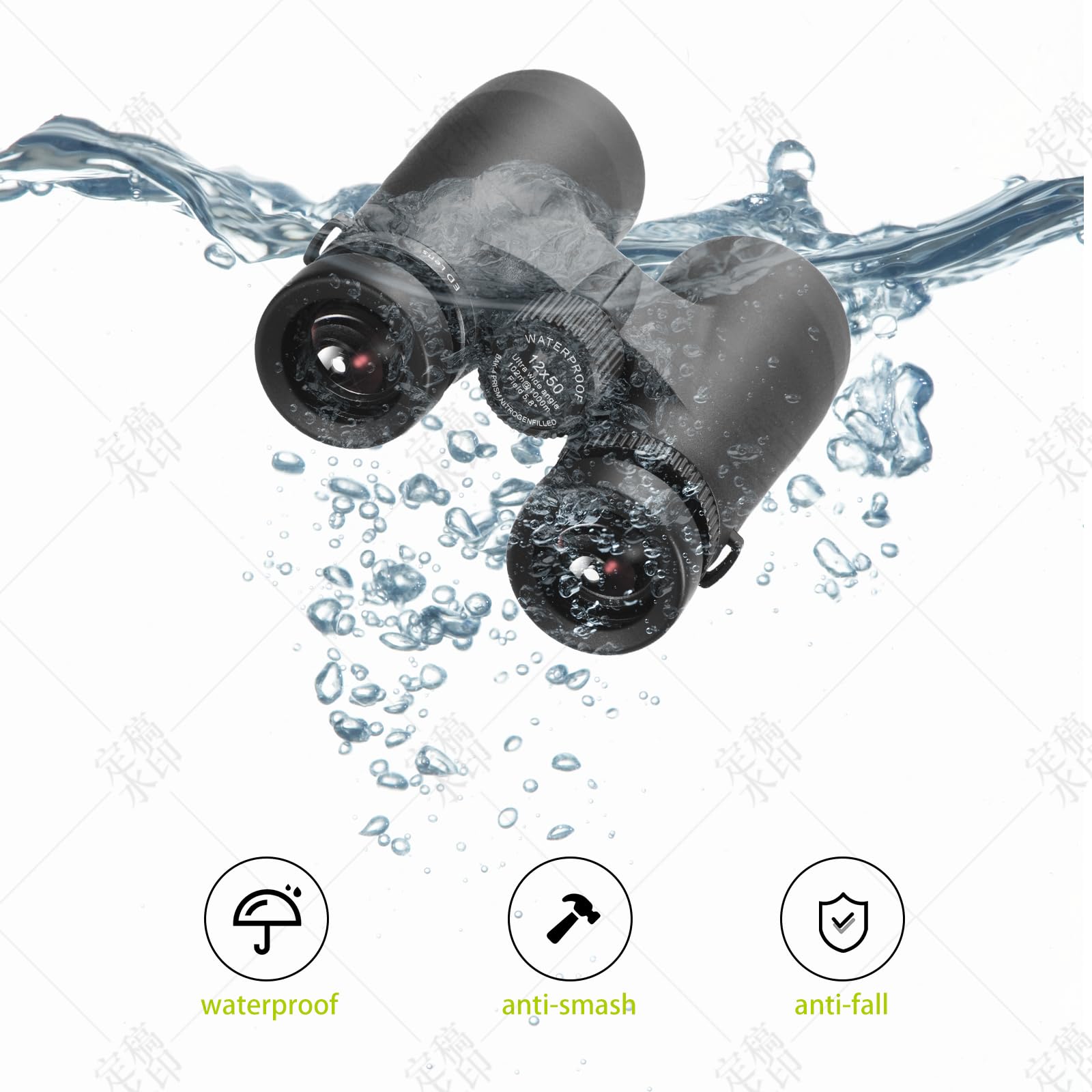 Ywyll High Magnification Binoculars With Ed Lens, 12X50 Binoculars For Outdoor Adventures And Wildlife Observation, Easy To Focus (12X50)