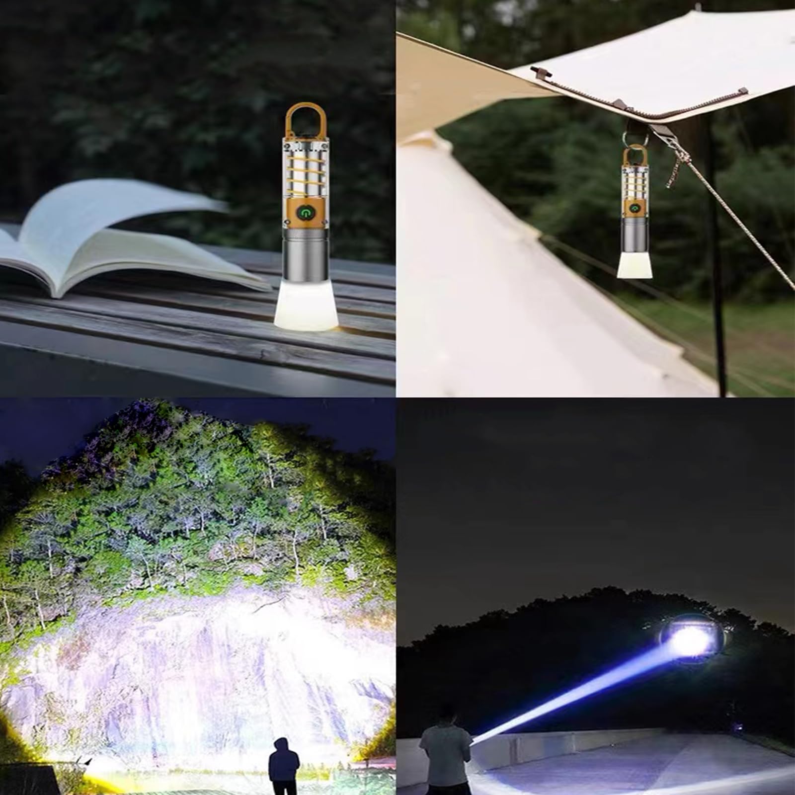 Aijolenly High Power Flashlights, 100000 High Lumen Rechargeable Led Flashlights, 6 Modes, Waterproof And Powerful Flashlights, Suitable For Family Camping And Hiking