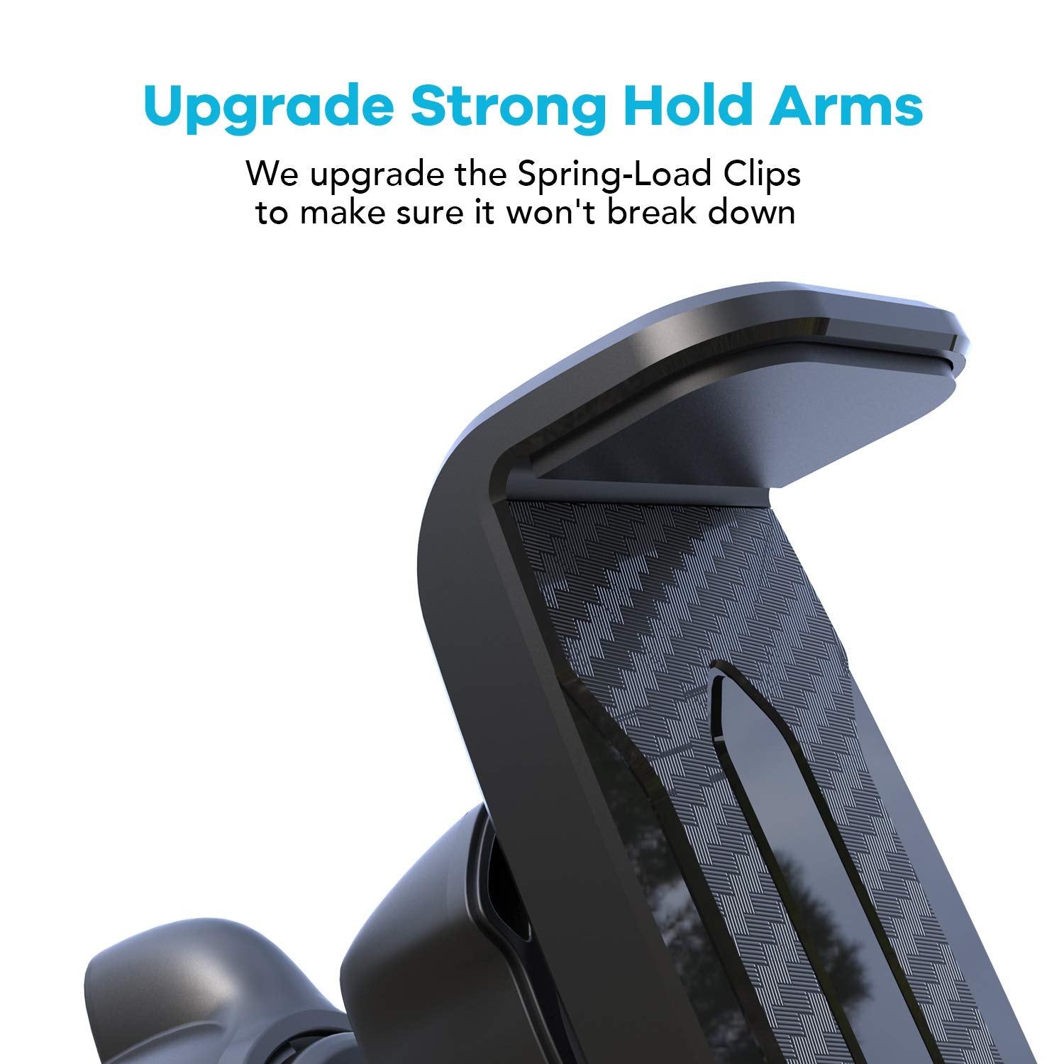 Apps2Car Adjustable Car Vent Phone Mount, With Expandable Spring-Loaded Grip, Universal Strong Hold Air Vent Cell Phone Holder For Car With Super Sturdy Grips, Fit With Iphone And Other Android Phones