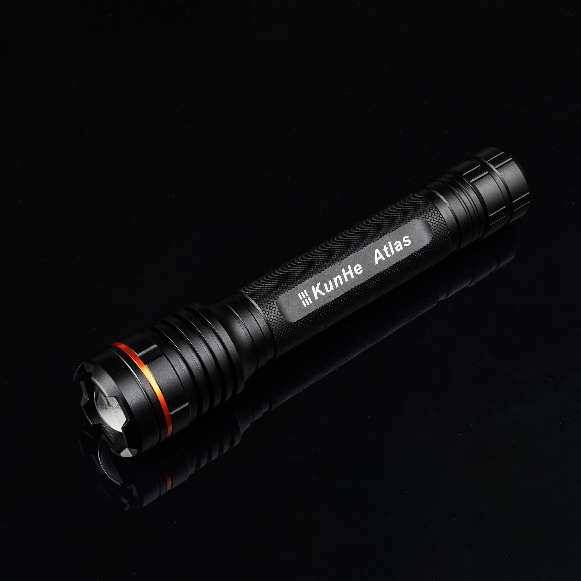 Kunhe Heavy Duty 3D Cell Led Flashlights Large Aluminum Zoomable High Lumens-1200 Lm Battery Powered Single Mode Flash Light- Big Security Flashlight For Home Emergency Power Outages Camping Car
