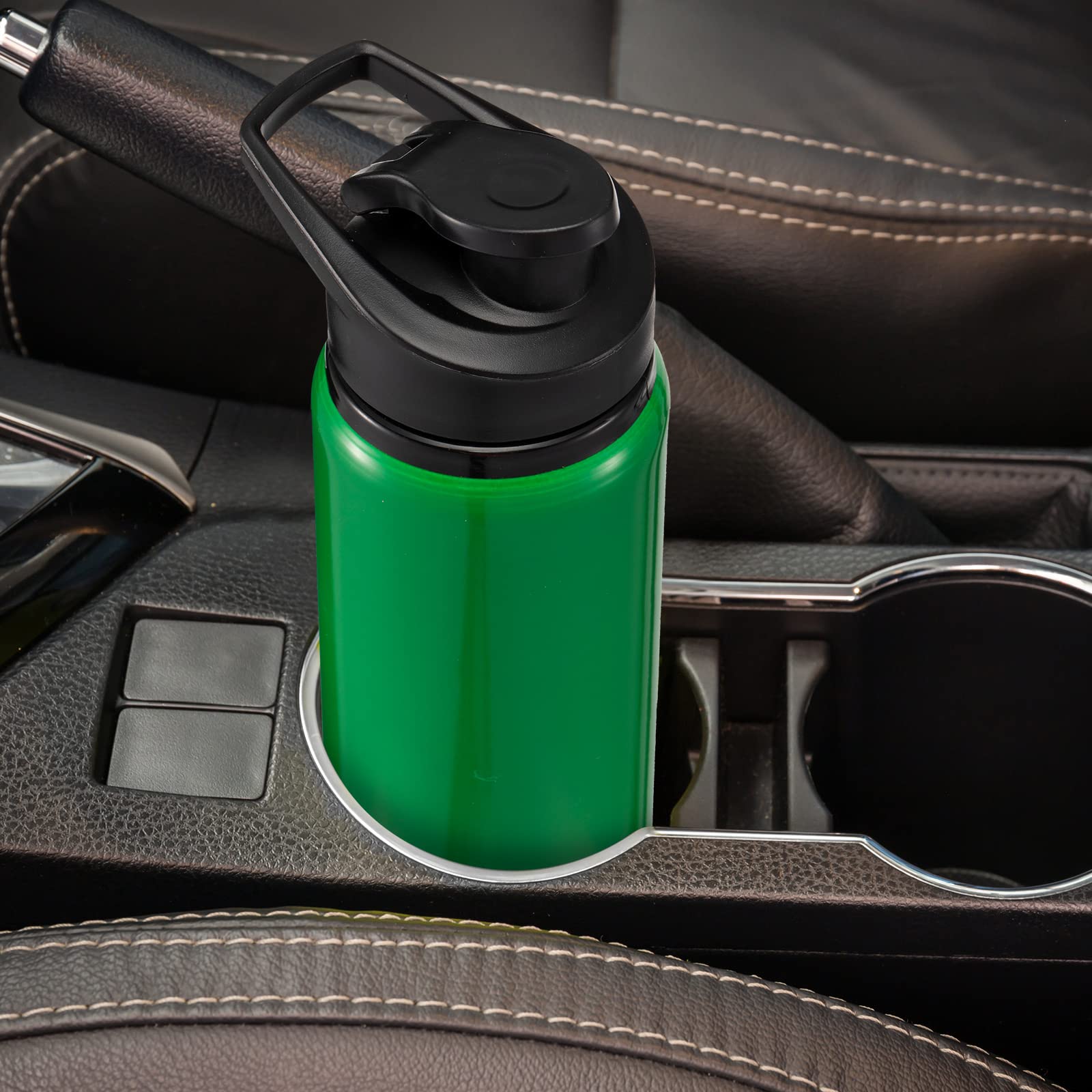 10 Pcs Aluminum Water Bottle 17 Oz Reusable Bike Snap Lid Metal Water Bottle Lightweight Portable