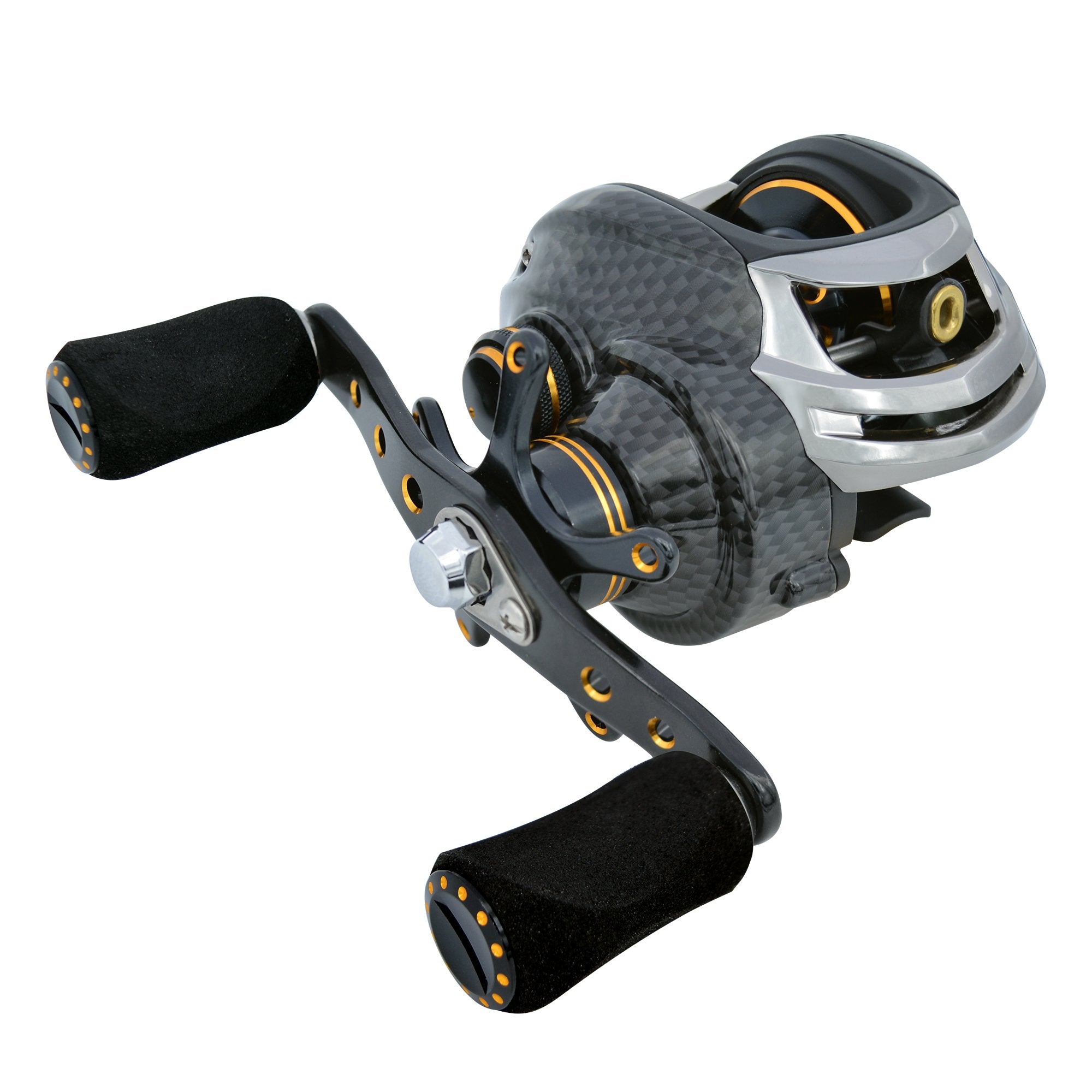 Fishdrops Baitcasting Reels, 17+1Bb Magnetic/Centrifugal Brake Systems Baitcaster Reel, High-Speed Gear Ratio 7.0 Ultra Smooth Low Profile Baitcast Fishing Reel