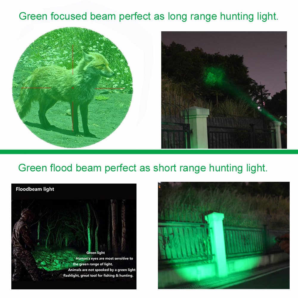 Wayllshine Single Mode Green Led Flashlight, Mini Green Light Flashlight, 1 Mode Green Flashlight, Green Flashlight Torch For Night Observation