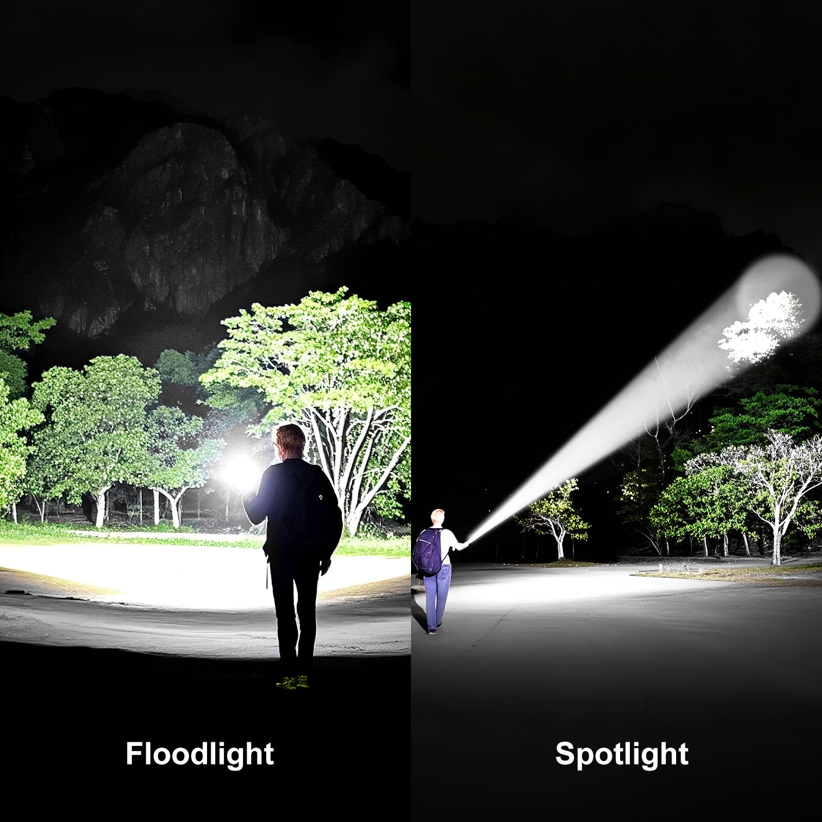 Skyfire Flashlights High Lumens,1500,000Lm Rechargeable Flashlights,Led Flashlight With Camping Lights,Outdoor Super Bright Flashlight Handheld Flashlights For Emergency,Camping,Searching,Home,Purple