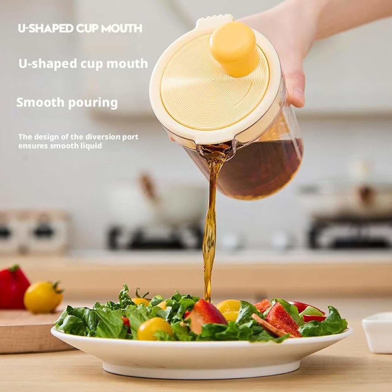 Beifengh Manual Egg Mixing Cup With Scale, Hand Blender, Salad Dressing Mixer Household Seasoning Mixer Hand Blender, Garlic Soy Sauce Mixing, Diy Homemade Dipping Sauce Kitchen Manual Mixing Tool(Red2)