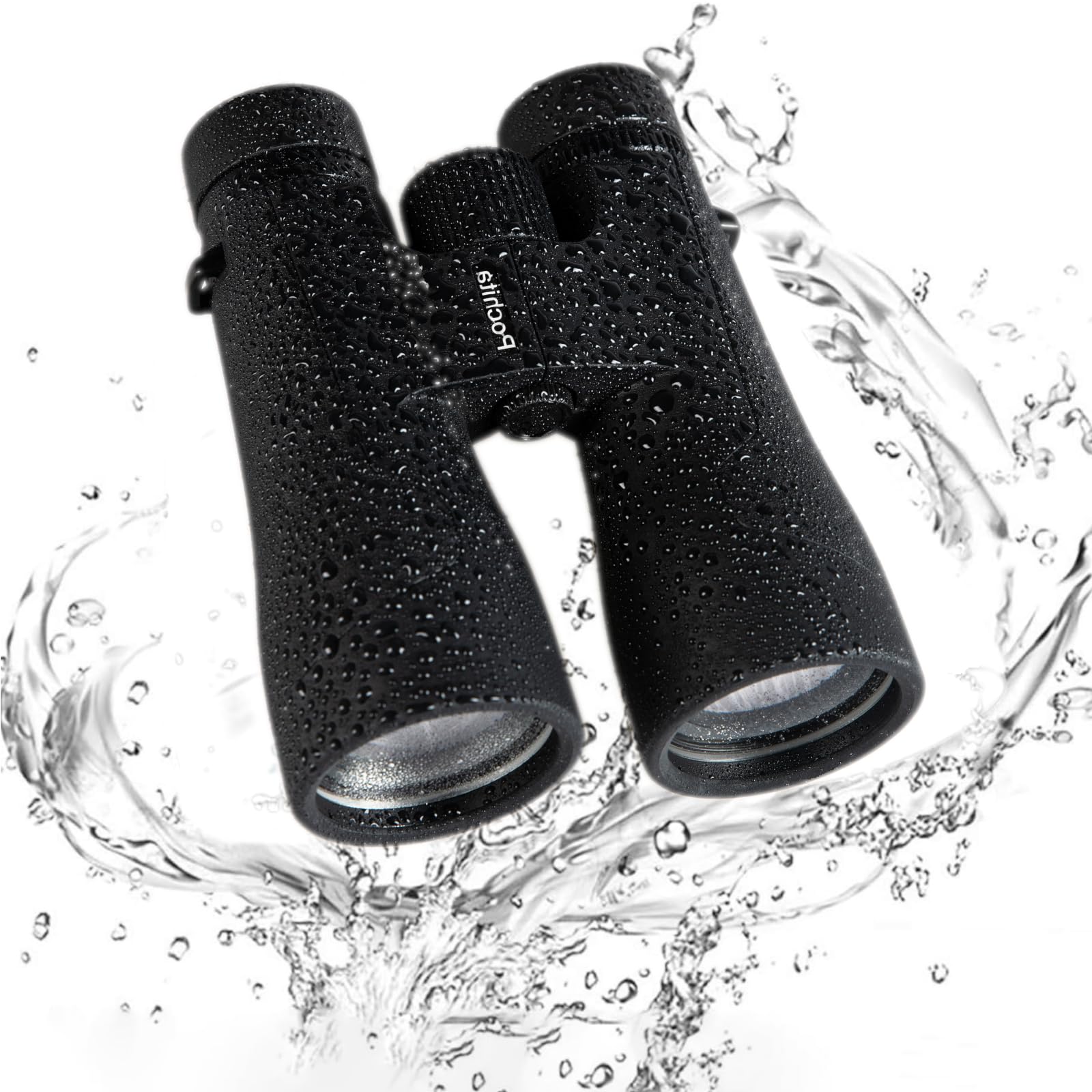 Pochita Global 12X50 Hd Binoculars For Adults - Bak4 Prism & Fmc Lens, 22Mm Large Eyepiece, Ipx7 Waterproof With Carrying Bag & Lens Covers, High-Power Compact Binoculars For Bird Watching, Hunting, Concerts, Travel