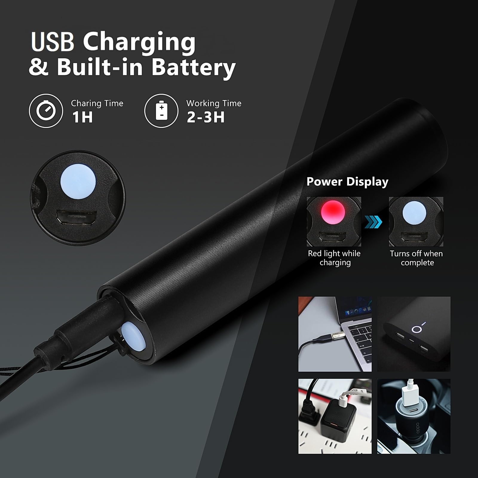 Luxnovaq Uv Flashlight 365Nm & 395Nm Uv Light, Mini Powerful Rechargeable Black Light, Usb Led Ultraviolet Flashlights Pet Urine Detector Light For Resin Curing, Uranium Glass, Rocks, Scorpion, 4 Pack