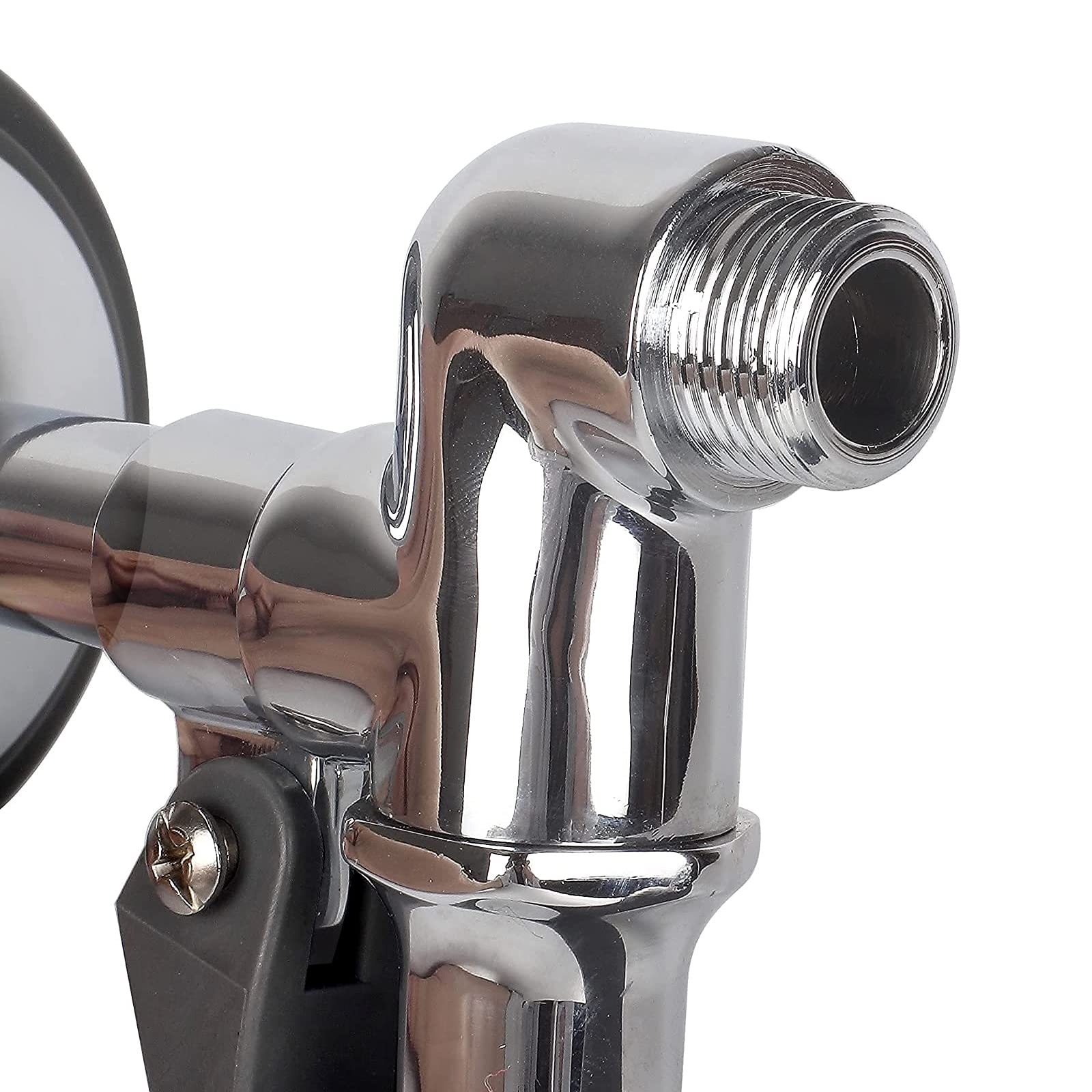 Jzbrain Pre Rinse Spray Valve Commercial Kitchen Sink Faucet Sprayer Head 1.42 Gpm High Pressure Washing Sprayer Nozzle Replacement Kit For Pre Rinse Faucet Chrome Polished (Black)