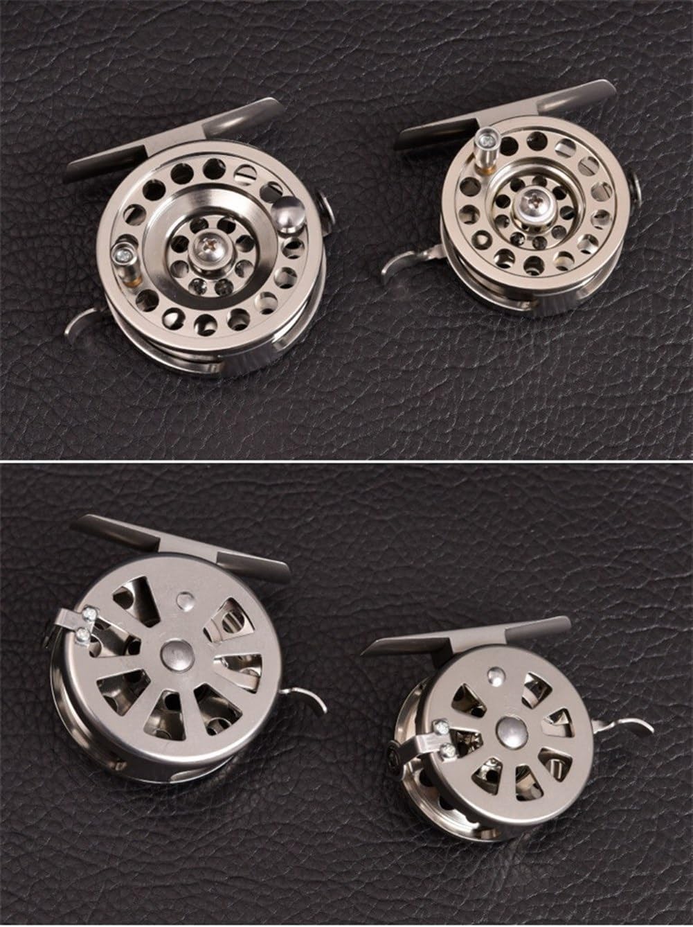 Ashild Fly Fishing Reel,Fly Reel 1:1 Fly Fishing Reels Aluminum Fly Fish Reel 2 Bearing Fishing Reel Ultra-Light Winter Fishing Tackle Ice Reel (Color : 8, Size : Right Hand Bld 50)