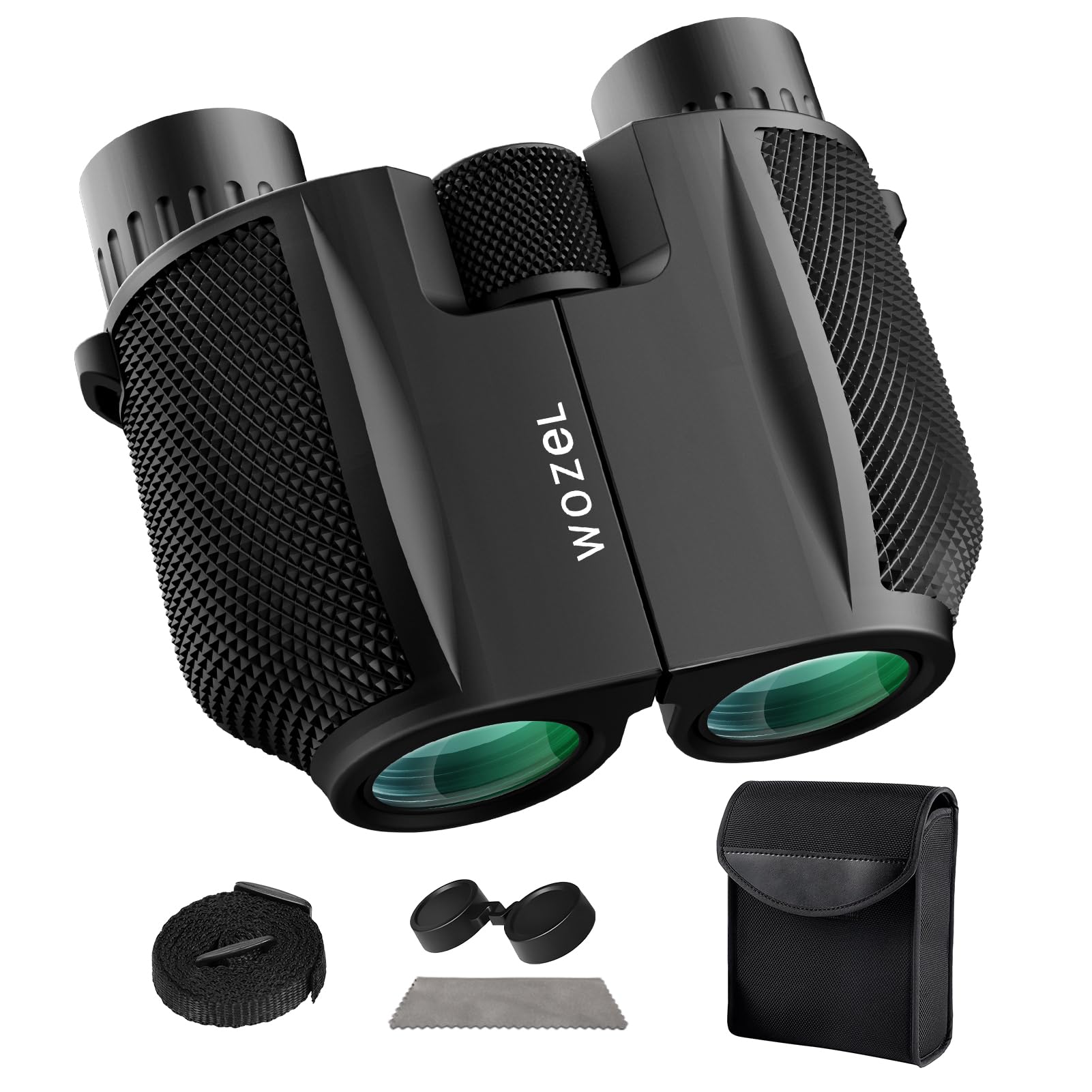 Wozel 10X25 Compact Binoculars For Adults - High Powered Small Binoculars For Kids - Mini Binoculars For Hunting Bird Watching Stargazing Cruise Ship Travel Hiking Opera