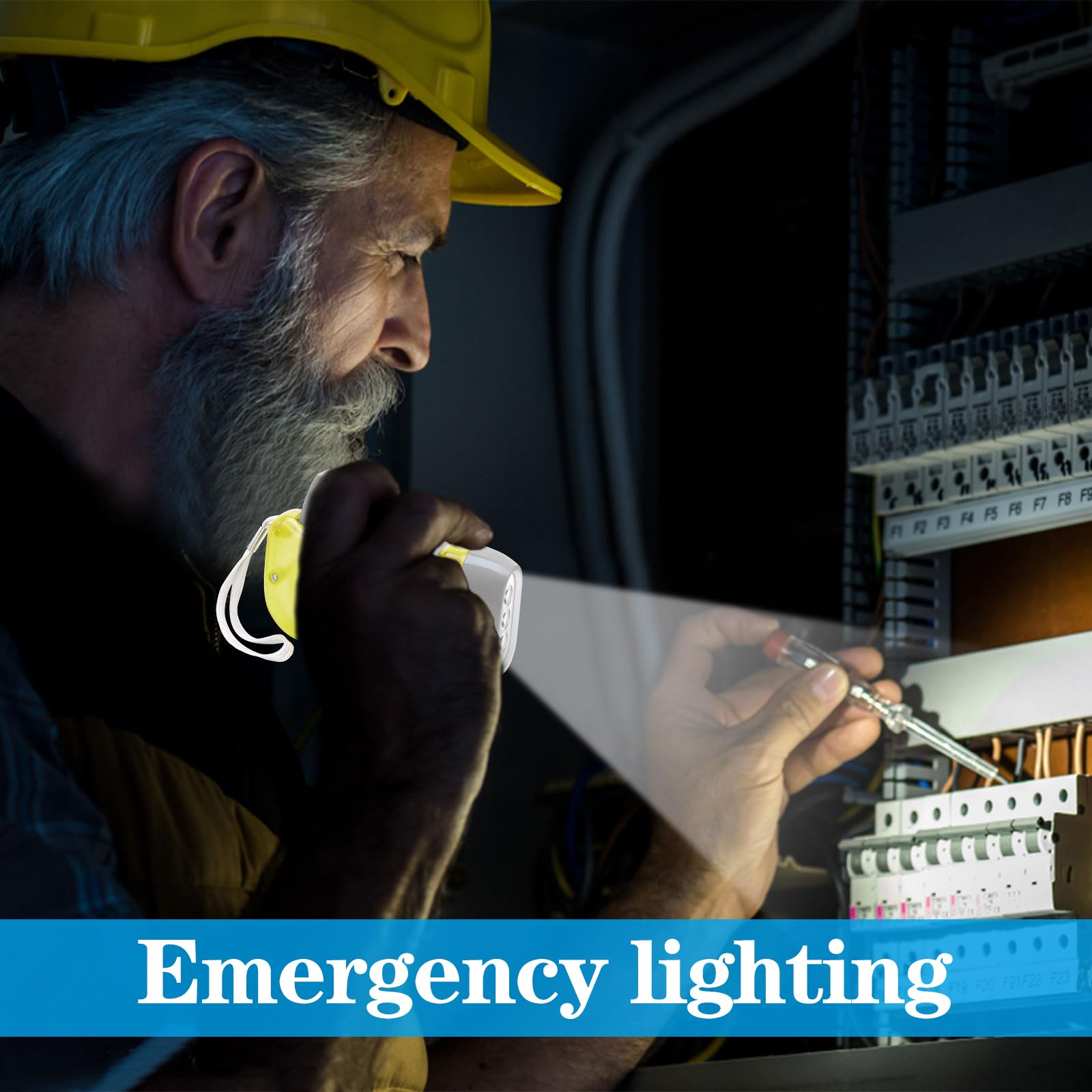 Droutti 60 Pcs Hand Crank Flashlight Handpress Flashlights 3 Led Powerful Emergency Safety Tool Manual Powered Light No Battery Required Torch For Camping Hiking Outdoor Sports