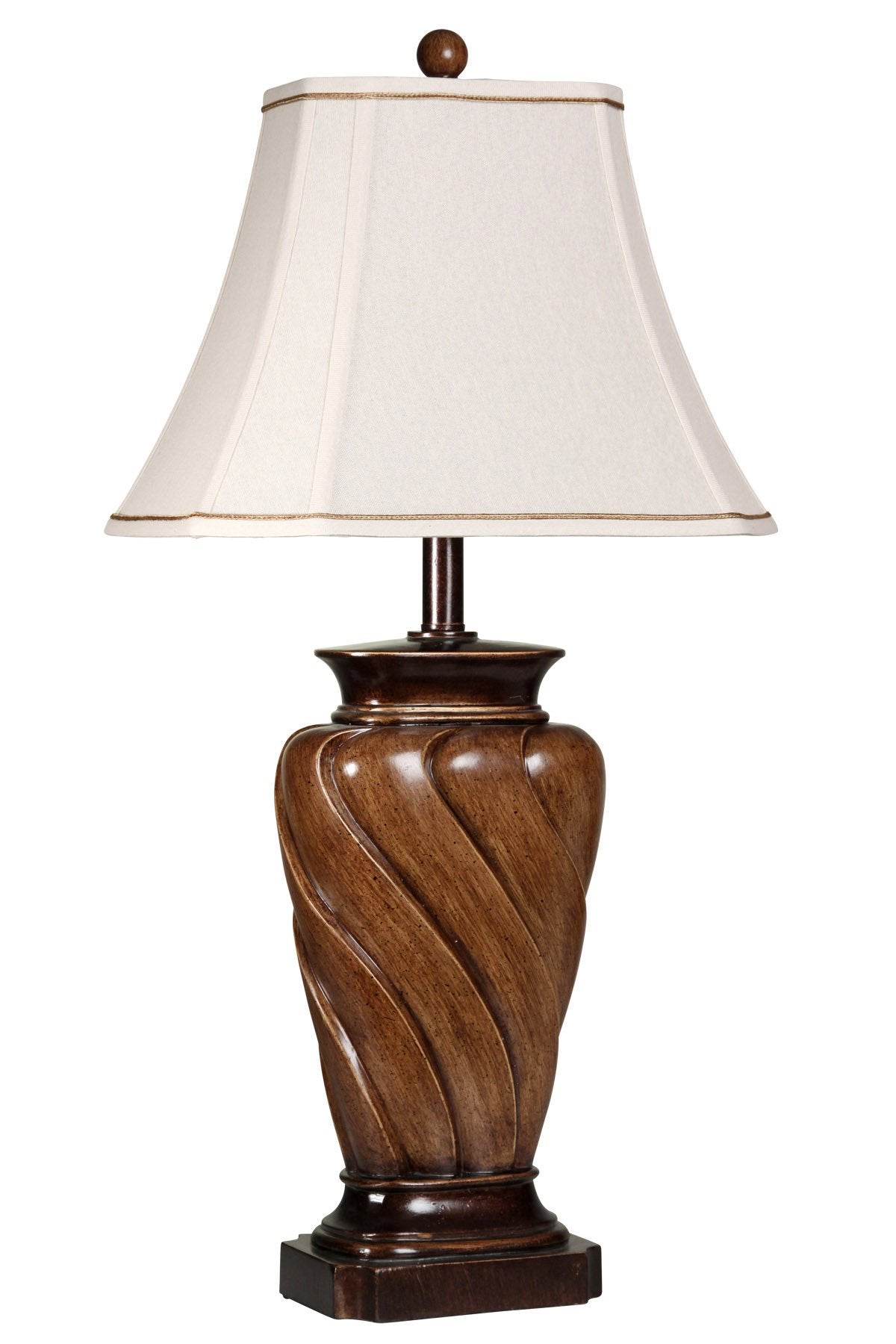 Collective Design 720354121717 Table Lamp, Toffee Wood