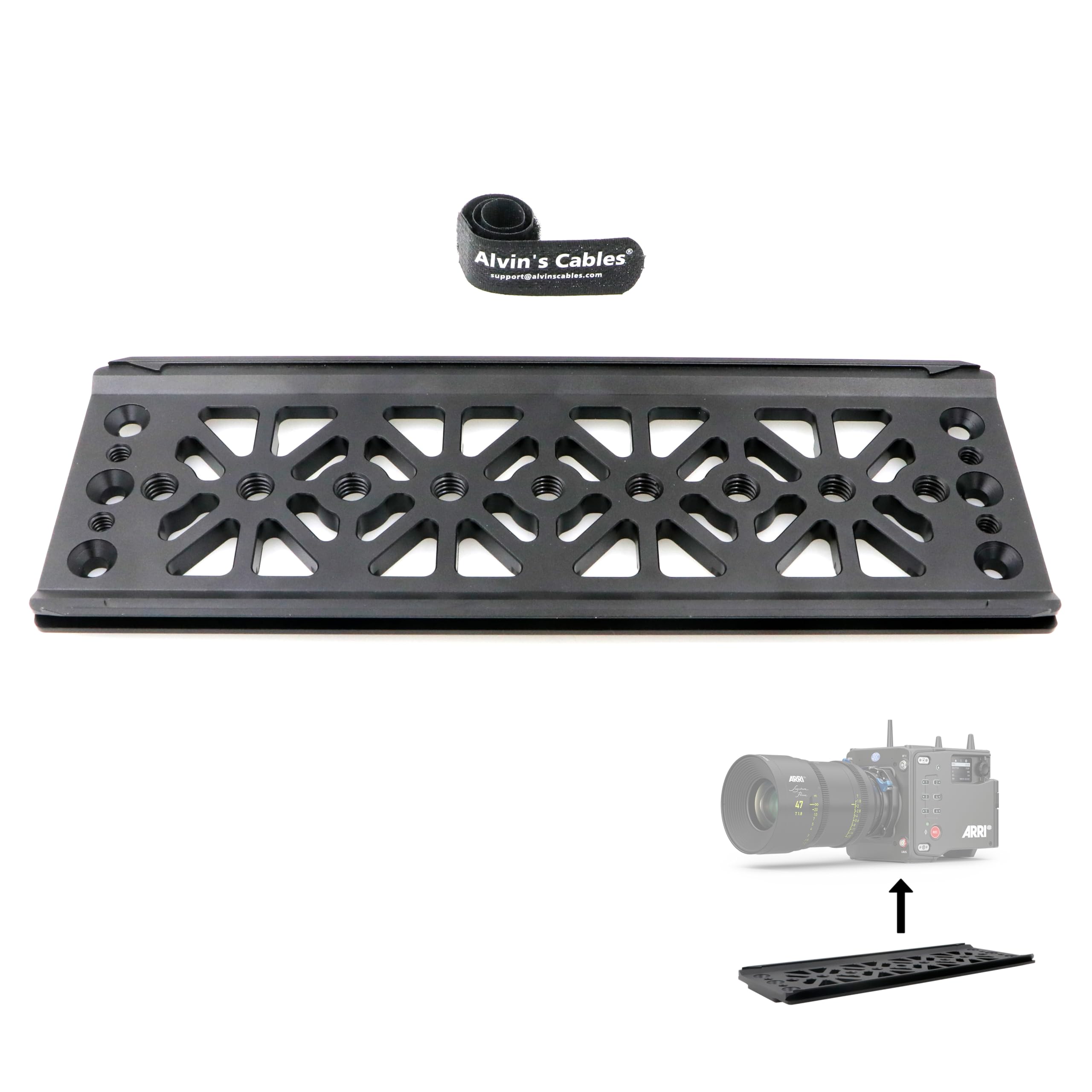 Alvin'S Creativity Alvins Alexa 35 Base Plate Bottom Cheese Plate Light Weight Safety Dovetail Plate For Arri Trinity Dji Ronin 2 Steadicam M2 With 3/8"-16 Threaded