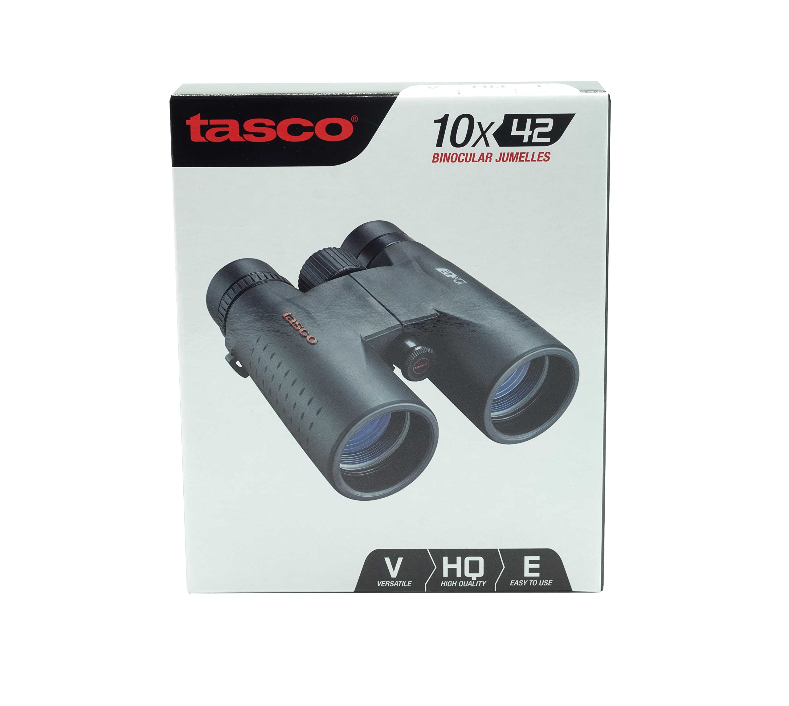 Tasco Es10X42 Essentials Binoculars, 10X42Mm, Roof Prism Mc, Black