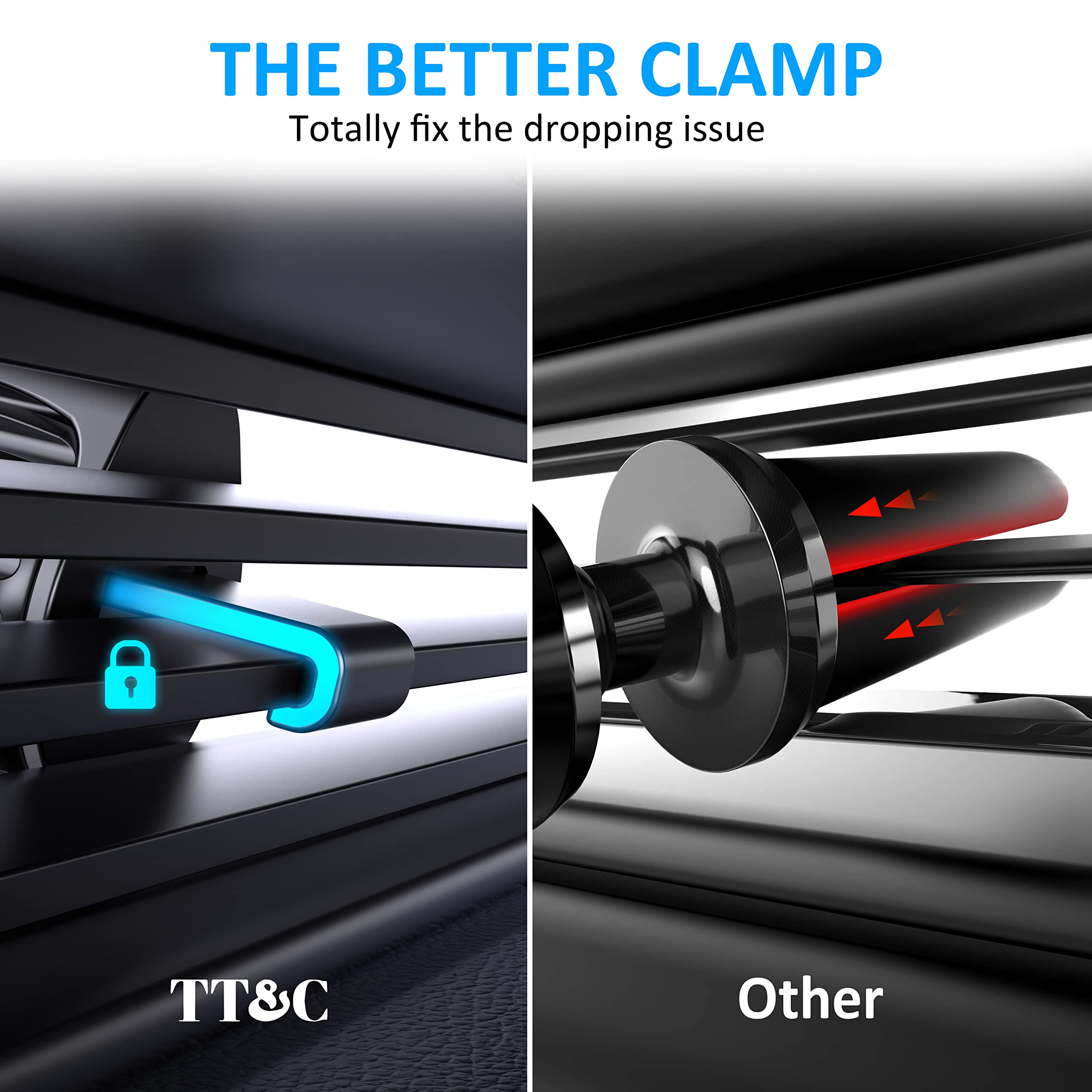 Tt&C Phone Holder For Car Universal Magnetic N52 6Pc Air Vent Phone Mount For Car, 360° Adjustable Super Strong Magnet For Iphone, Galaxy, Google Pixel And Other Smartphones