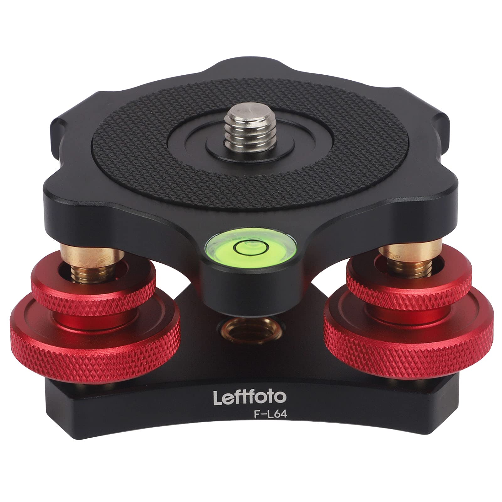 Leftfoto Tripod Leveler Stand With +/-5 Degree Precision Adjustment Bracket For Panoramic Head Ball Head Video Head And Tripod