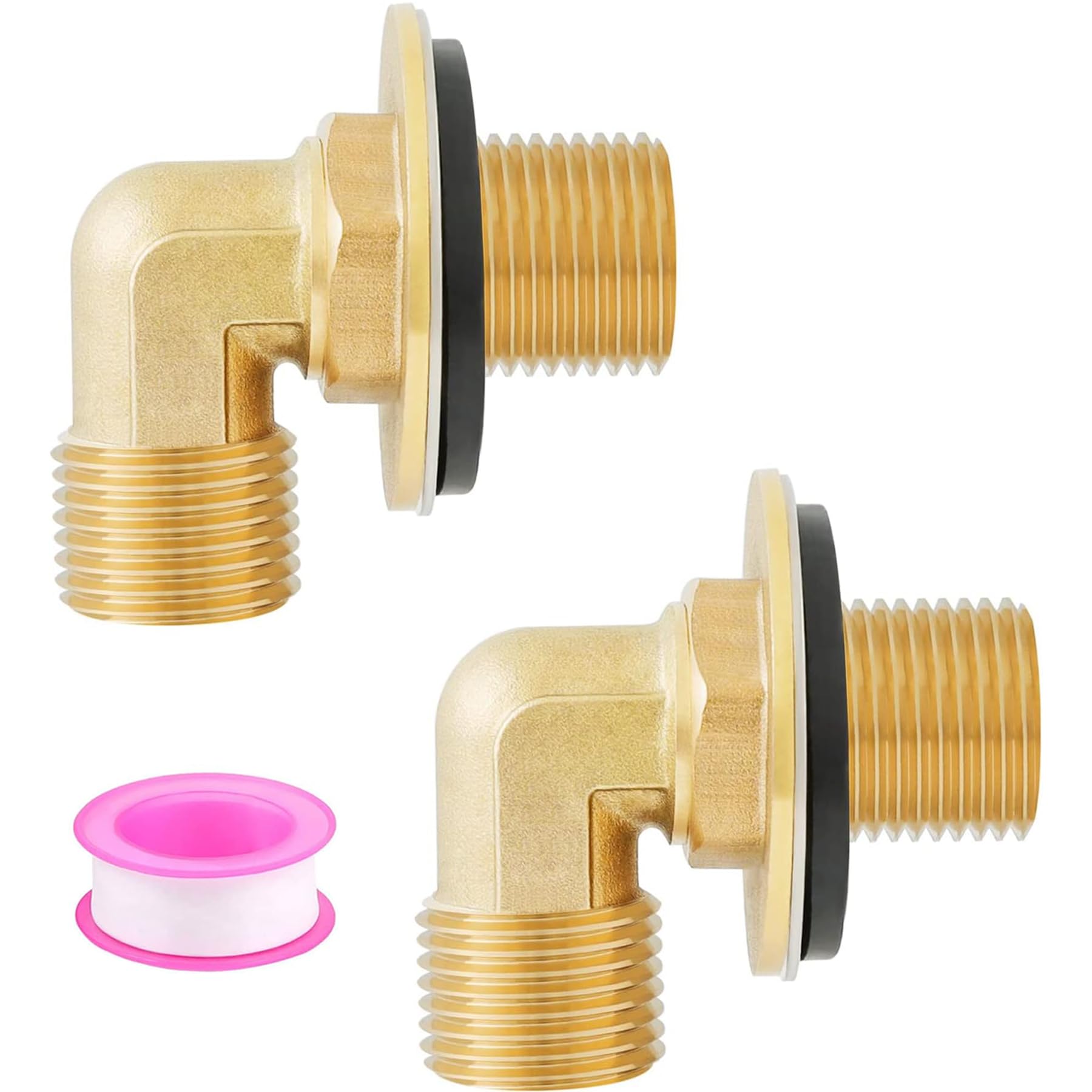 Worldwhere Wall Mount Commercial Faucet Installation Kit,Brass 2 Pack Backsplash Mount Set For Stainless Steel Commercial Kitchen Prep & Utility Sink, G1/2