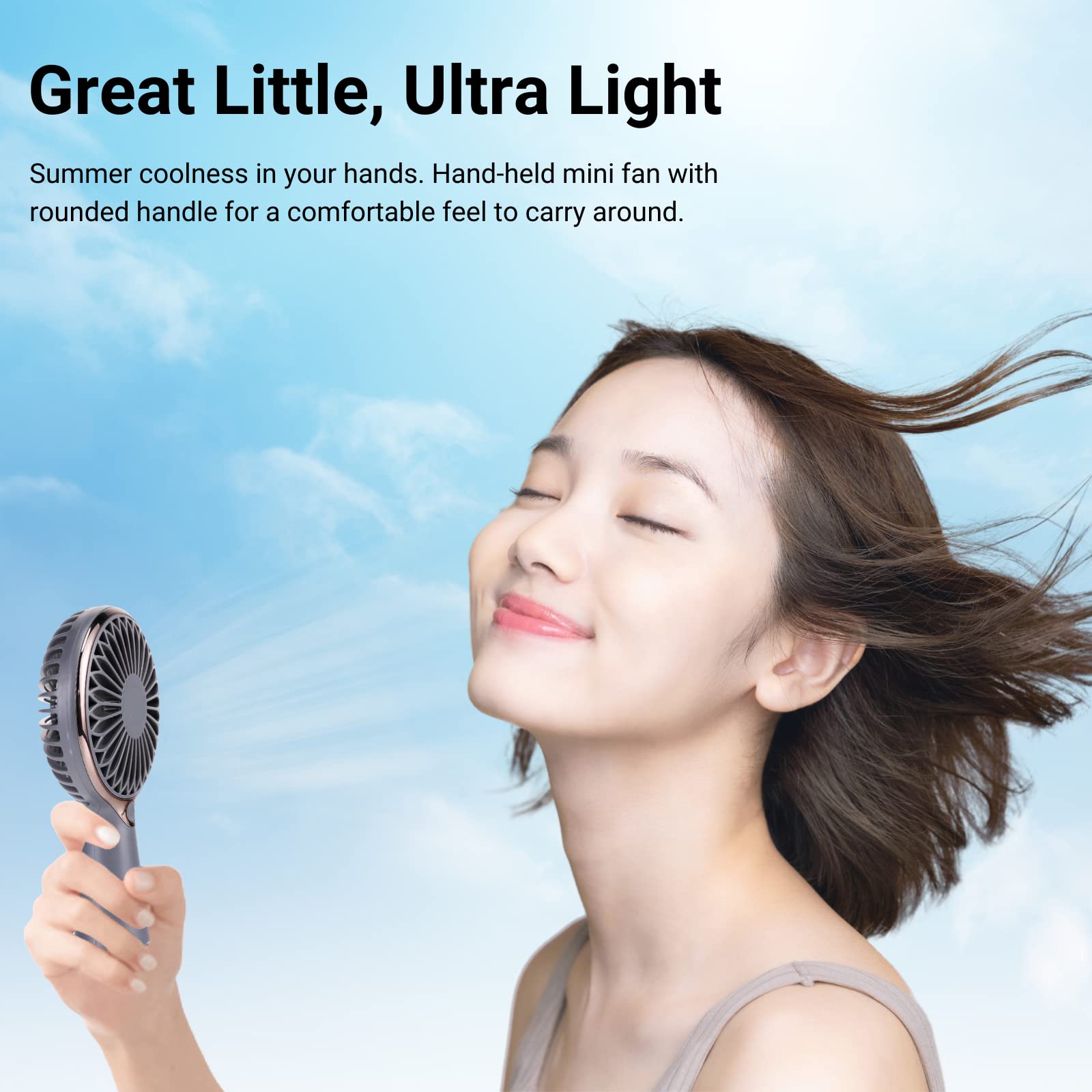 Holiday Mini Handheld Fan, Usb Desk Fan Small Personal Portable Hand Fan Table Fan With Rechargeable