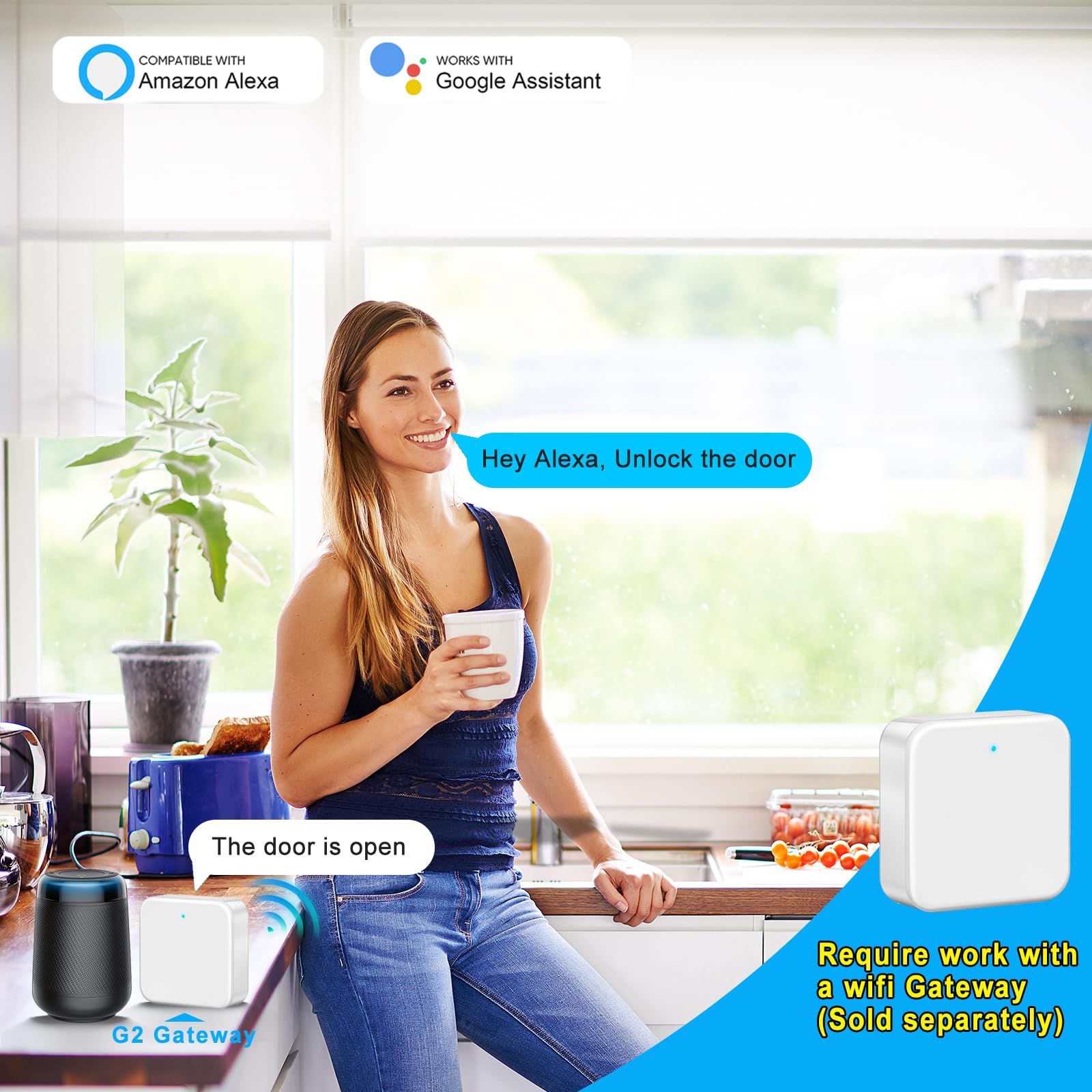 Seifgard Keyless Entry Door Lock With Handle Set, Keyless Entry Deadbolt With Handle Set, Smart Locks For Front Door Alexa Fingerprint Auto Lock,Black