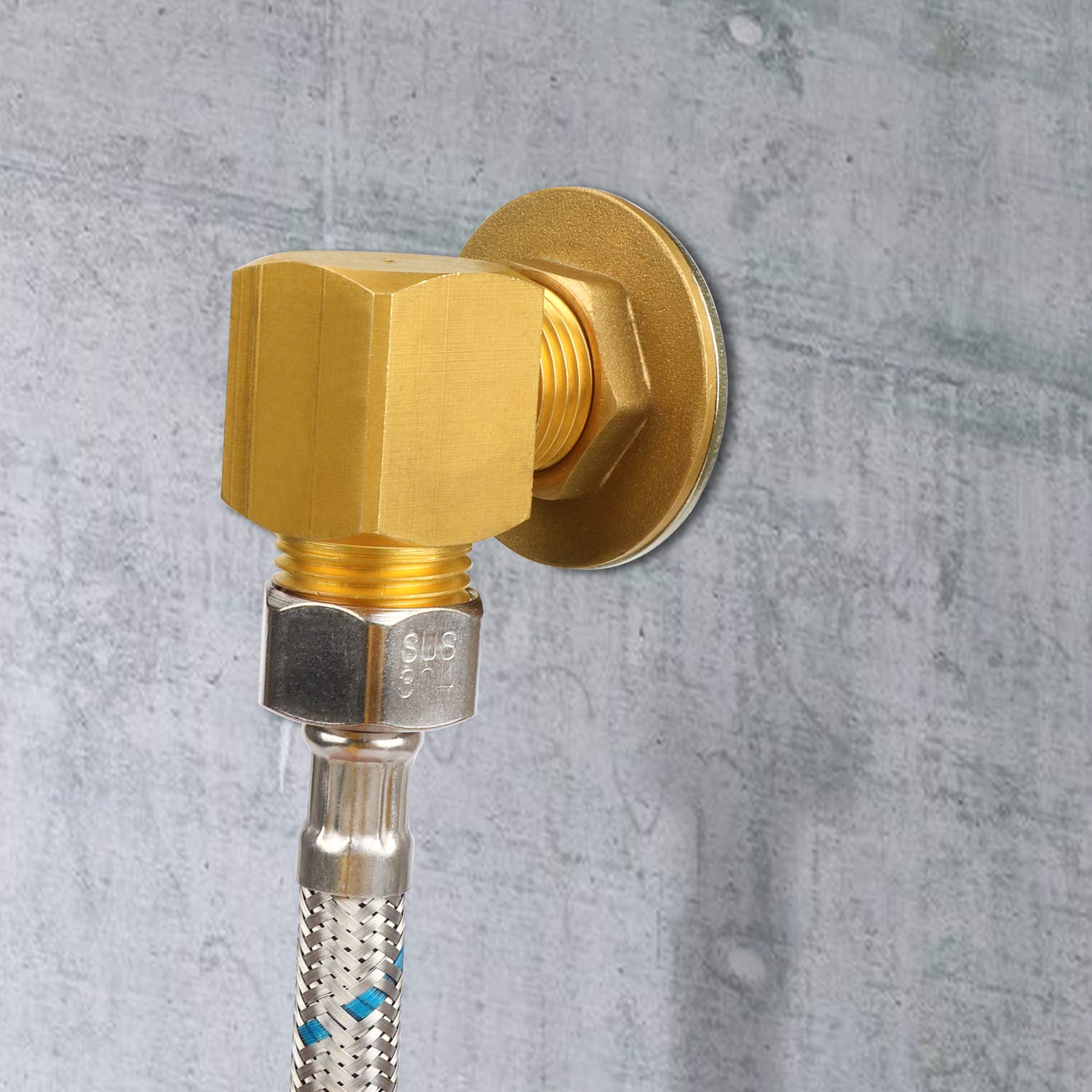 Kwode Wall Mount Faucet Installation Kit For Commercial Sink Faucet, Backsplash Mounting Kit For Stainless Steel Compartment Prep & Utility Sink