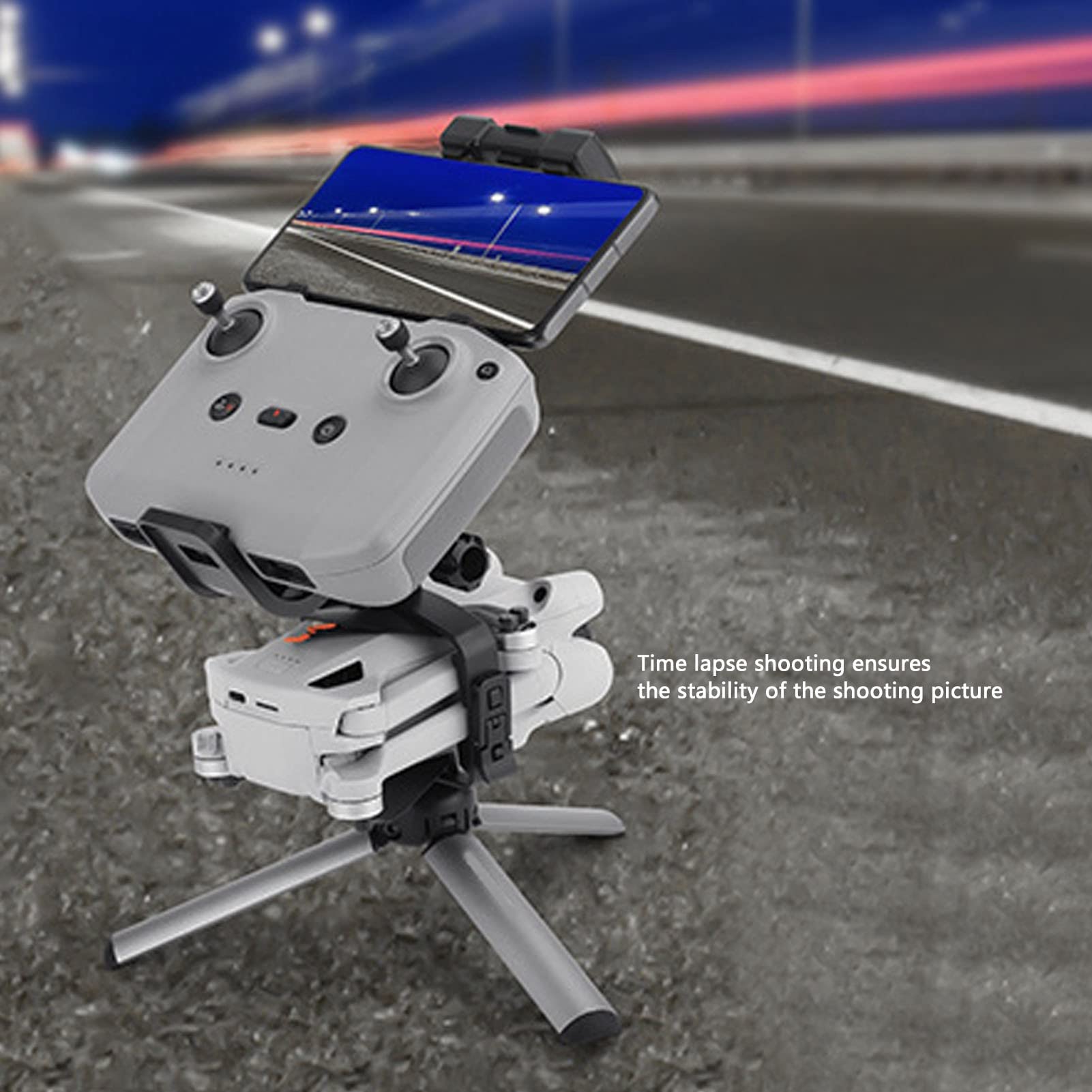 Amonida Drone Handheld Stabilizer Bracket, Drone Holder Mount Grip Stable Multi Angle Adjustable 1/4 Screw Mount For Dji Mini 3 Pro Rcn1