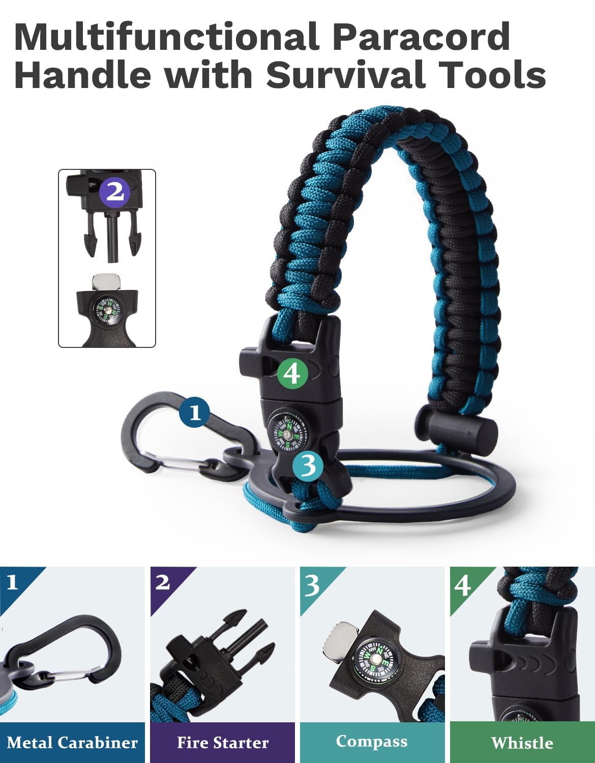 32/40/64/128Oz Water Bottle With Straw Auto Spout Lid Keep Cold 48H, Insulated Thermos Water