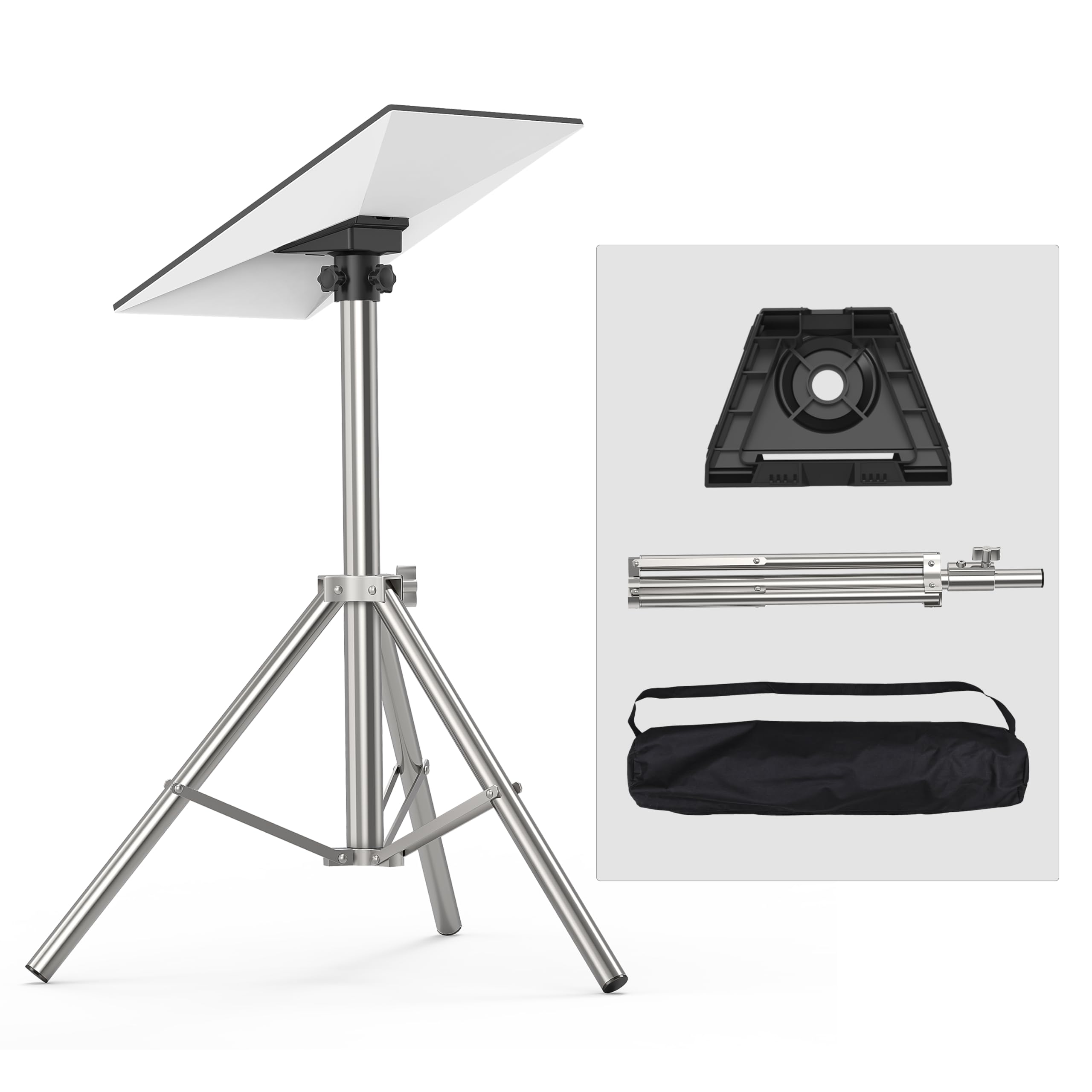 Anautin Starlink Gen 3 Tripod Stand, Stainless Steel Mount Supports Gen 3/V4 And Standard Kickstand Dish, Includes Pipe Adapter, Height 1.64Feet, Portable Starlink Accessories