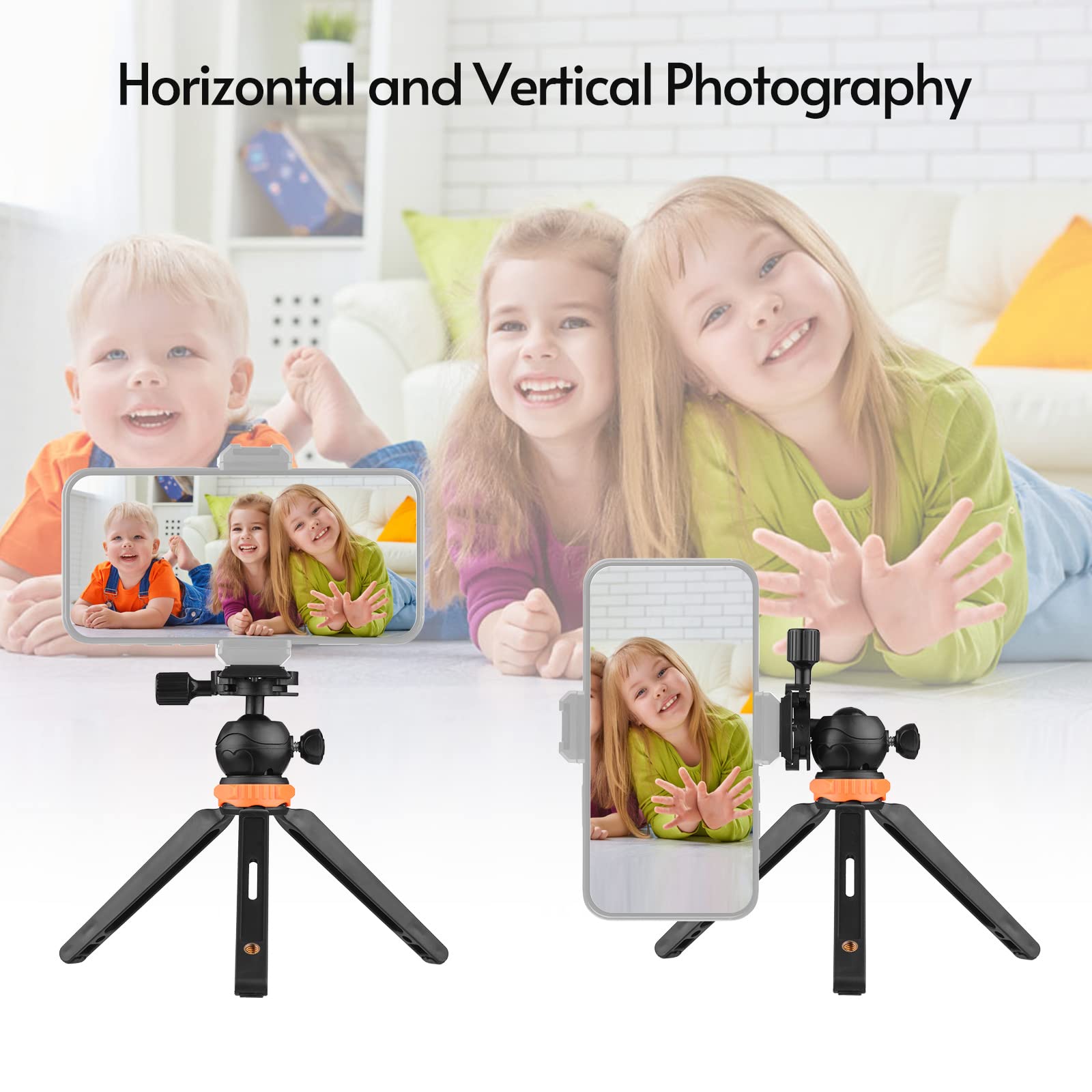 Wisoqu Mini Tripod With 1/4 Inch Screw, Wide Application, Sturdy And Portable Design, Height Adjustable For Dslr Ildc Action Cameras